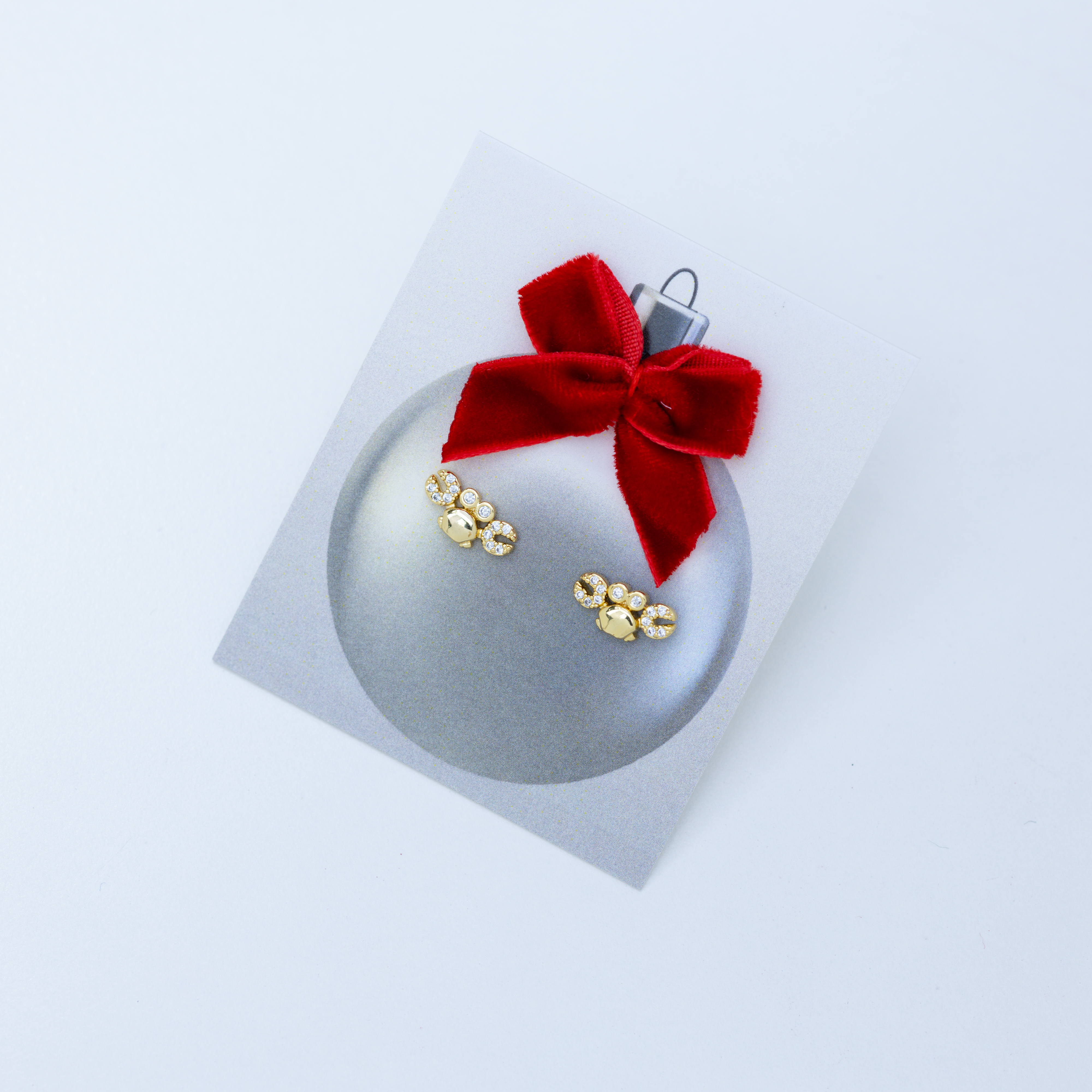 14959 Earring Crab Micropave 