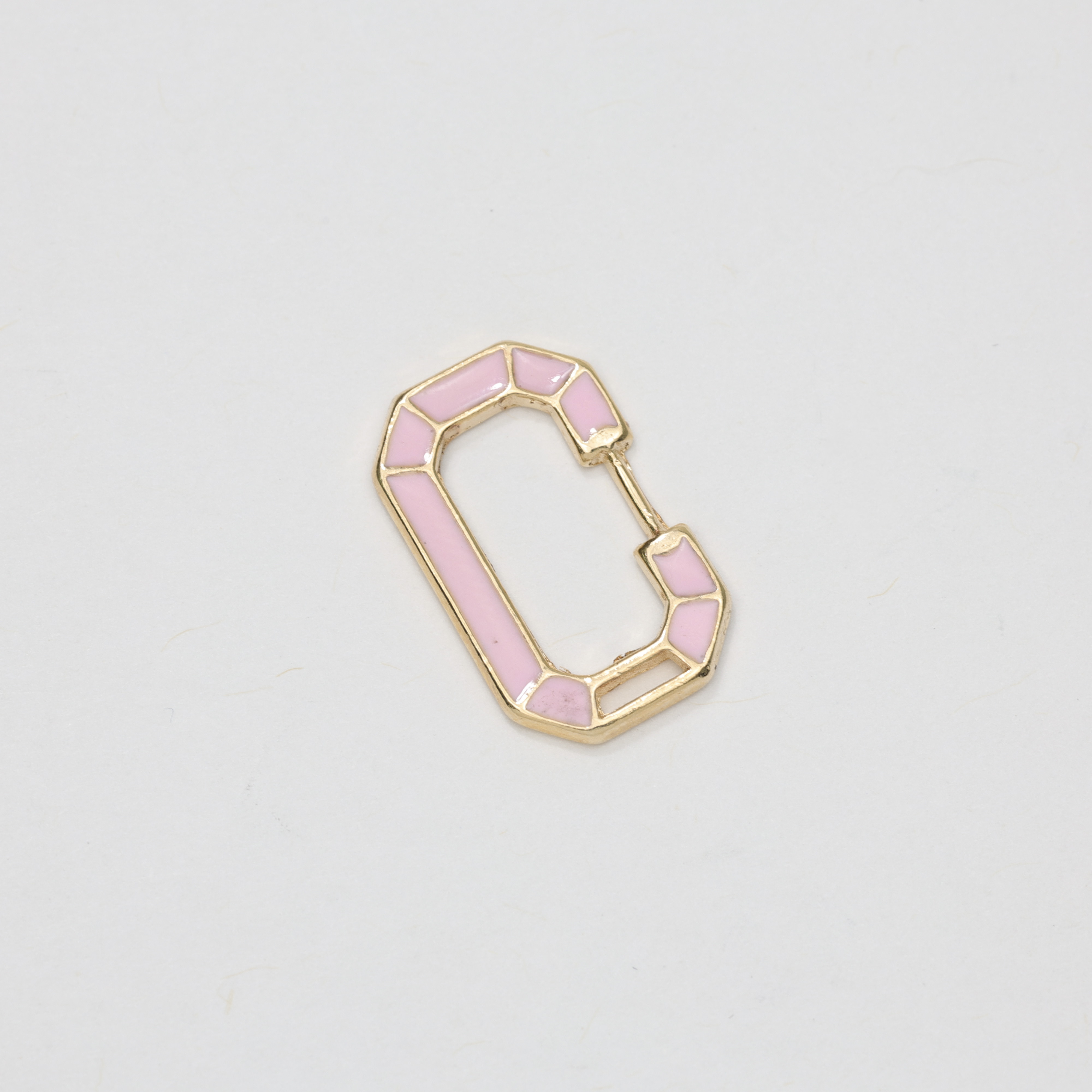 11861 Baby Pink C Enamel Pendant