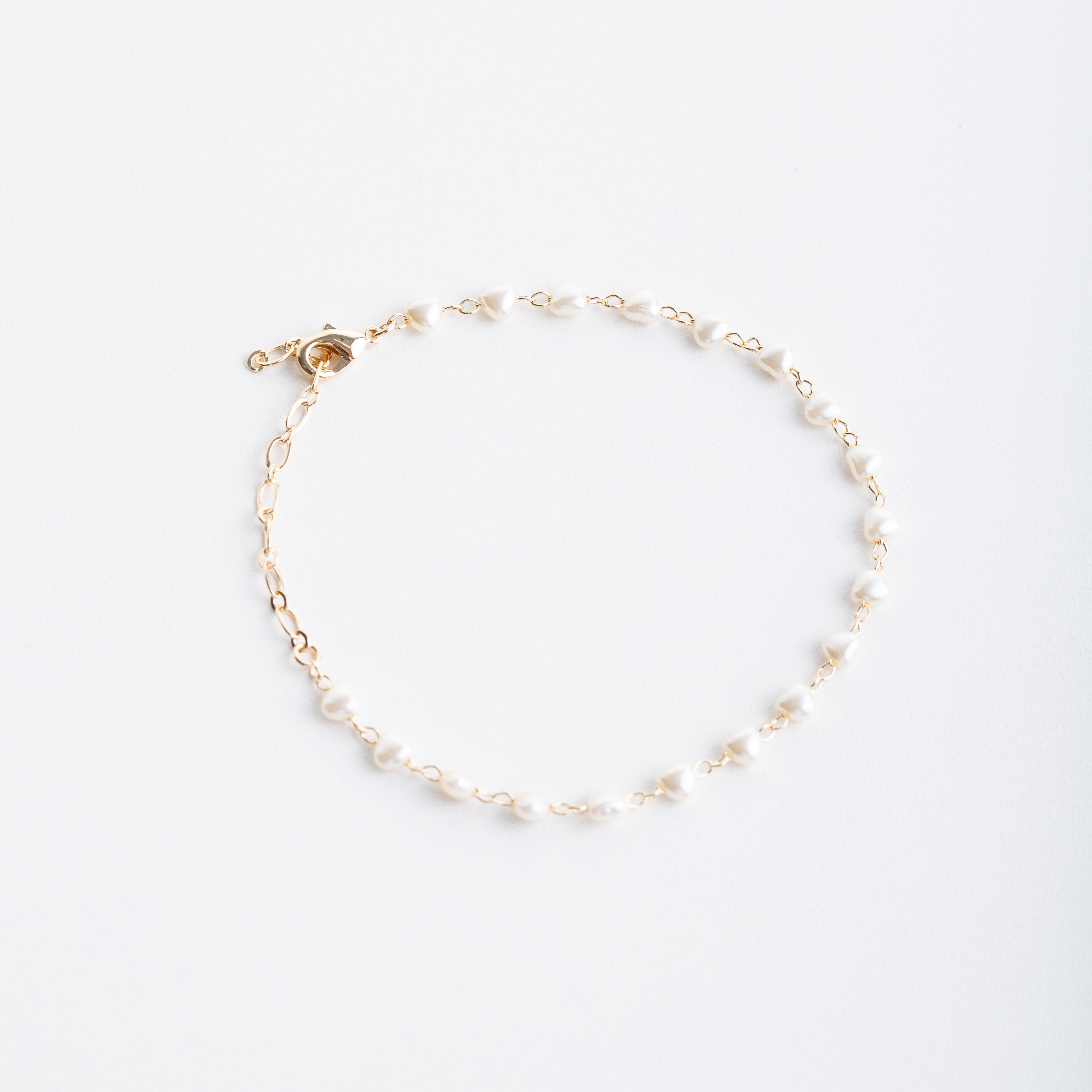 19012 Heart Pearl Delicate Bracelet
