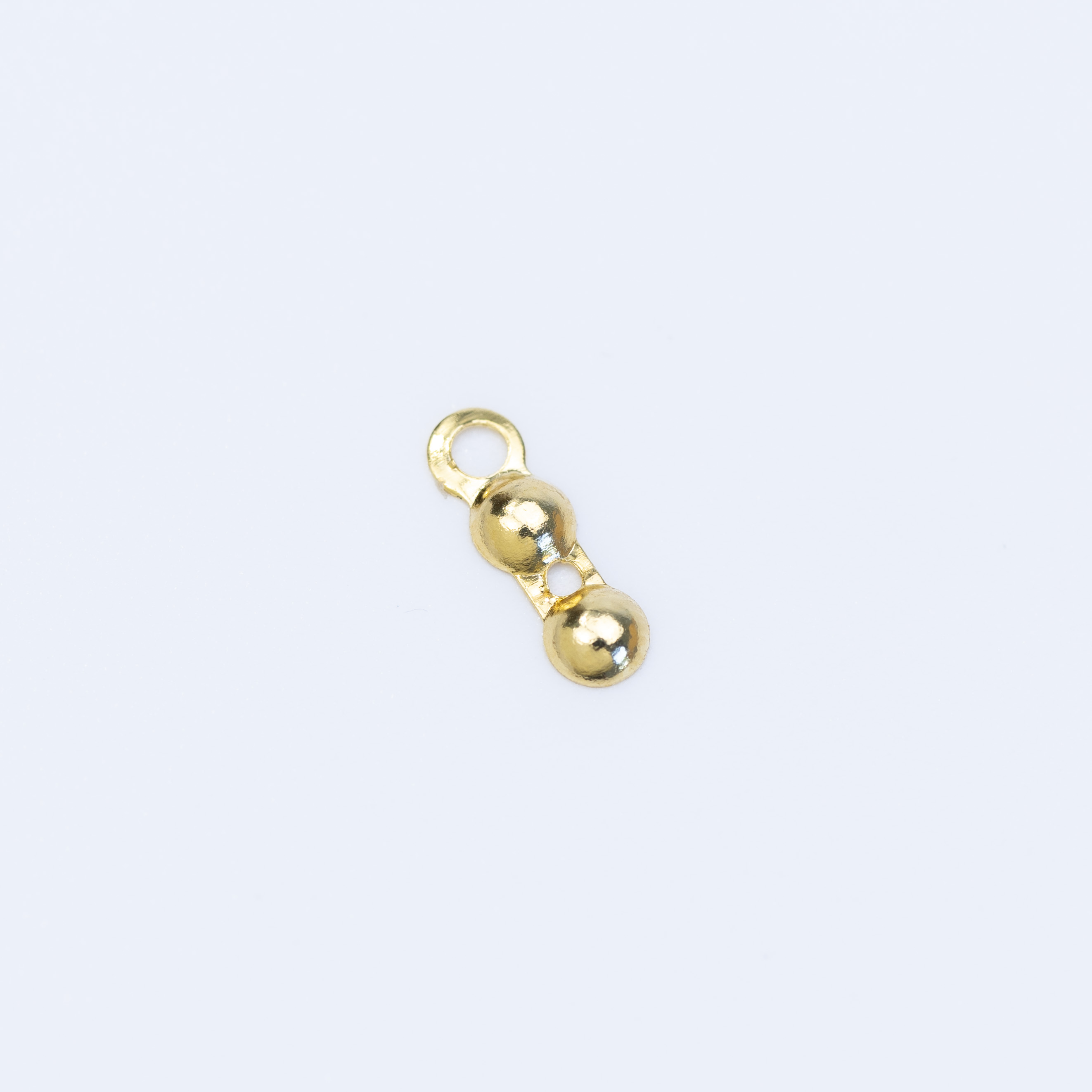 1144 2.5mm Gold End Cap 1 Ring
