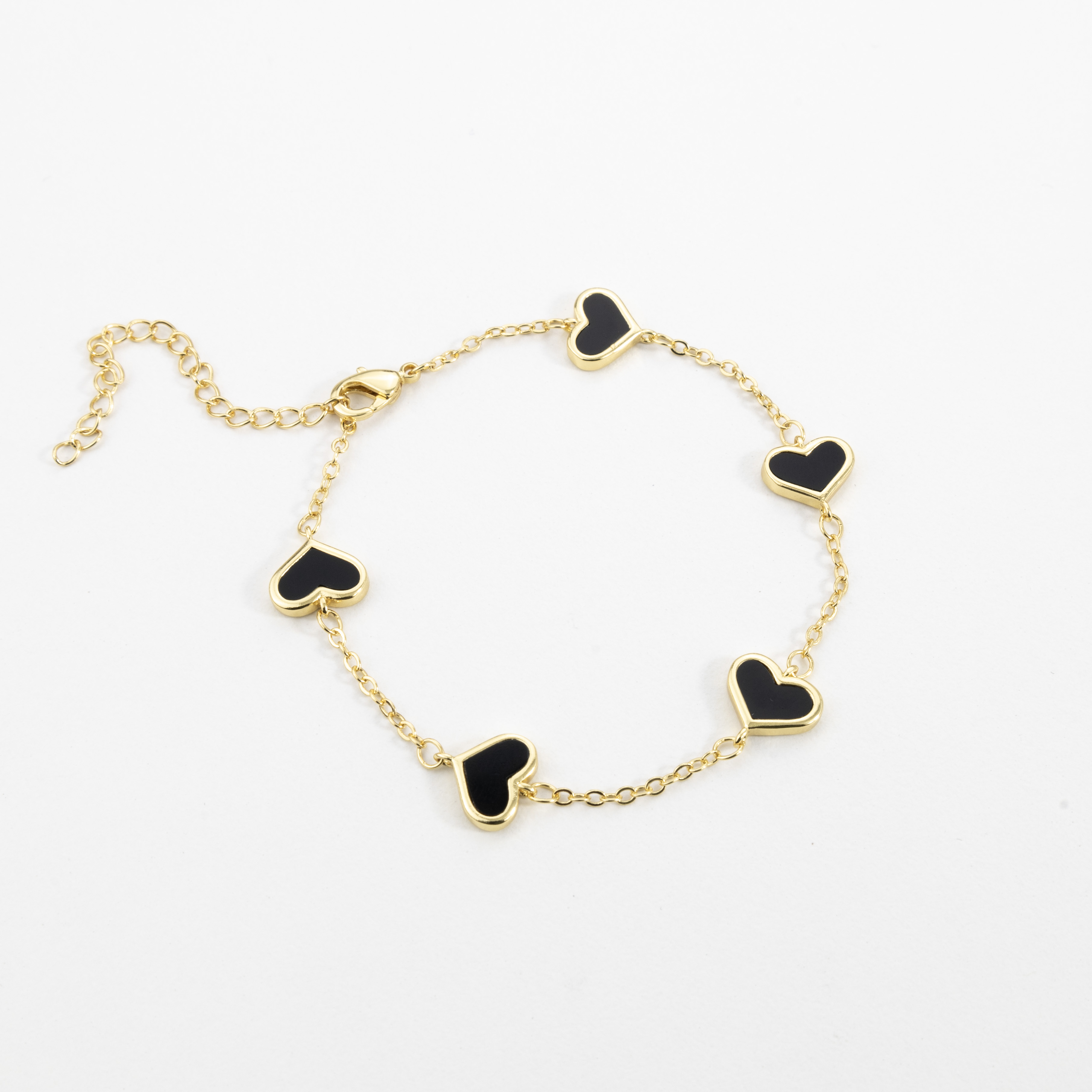 18546 Black Heart Elegance Bracelet