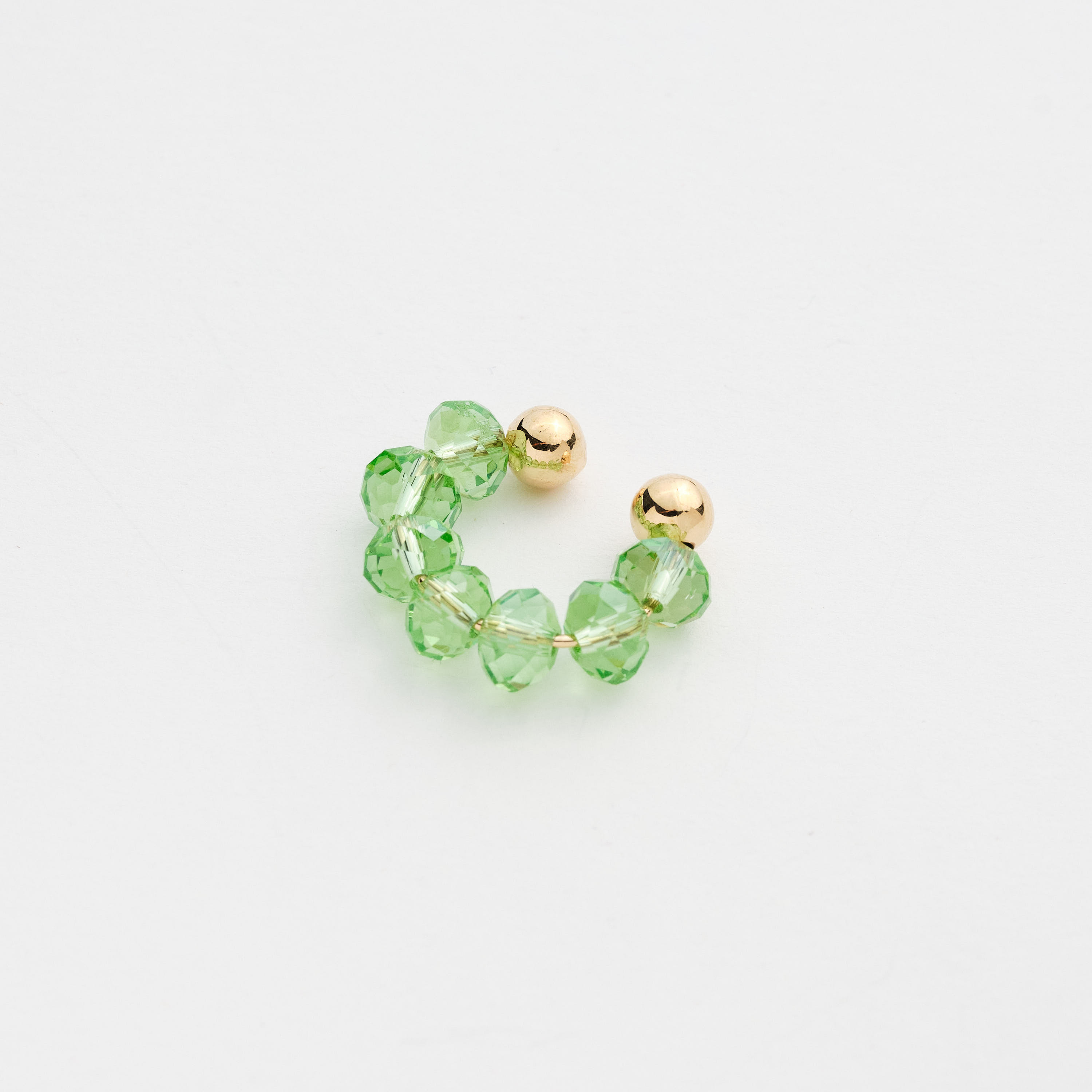 18159 Ligth Green Ear Cuff Crystals 6mm