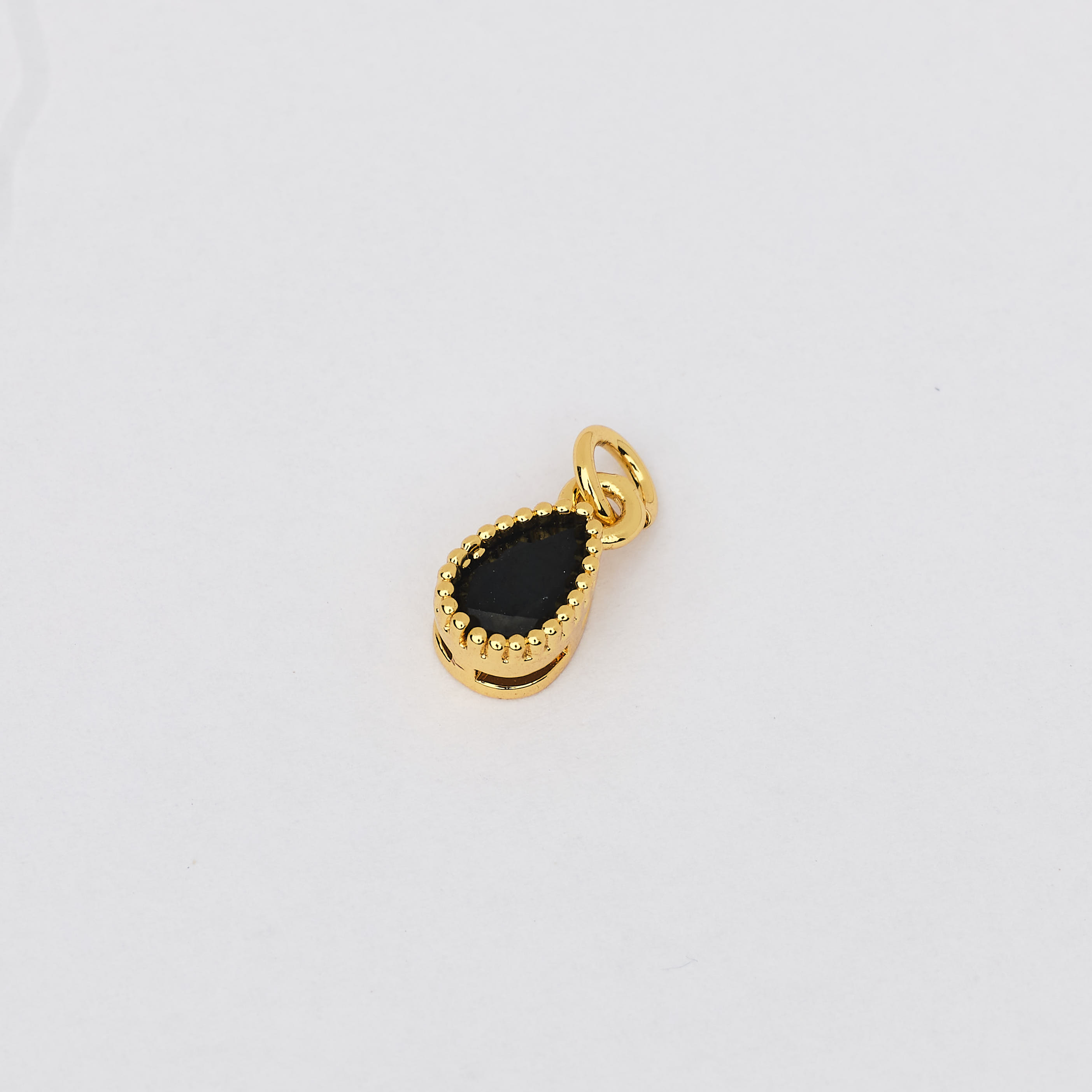 16490 Black Drop Crystal Pendant