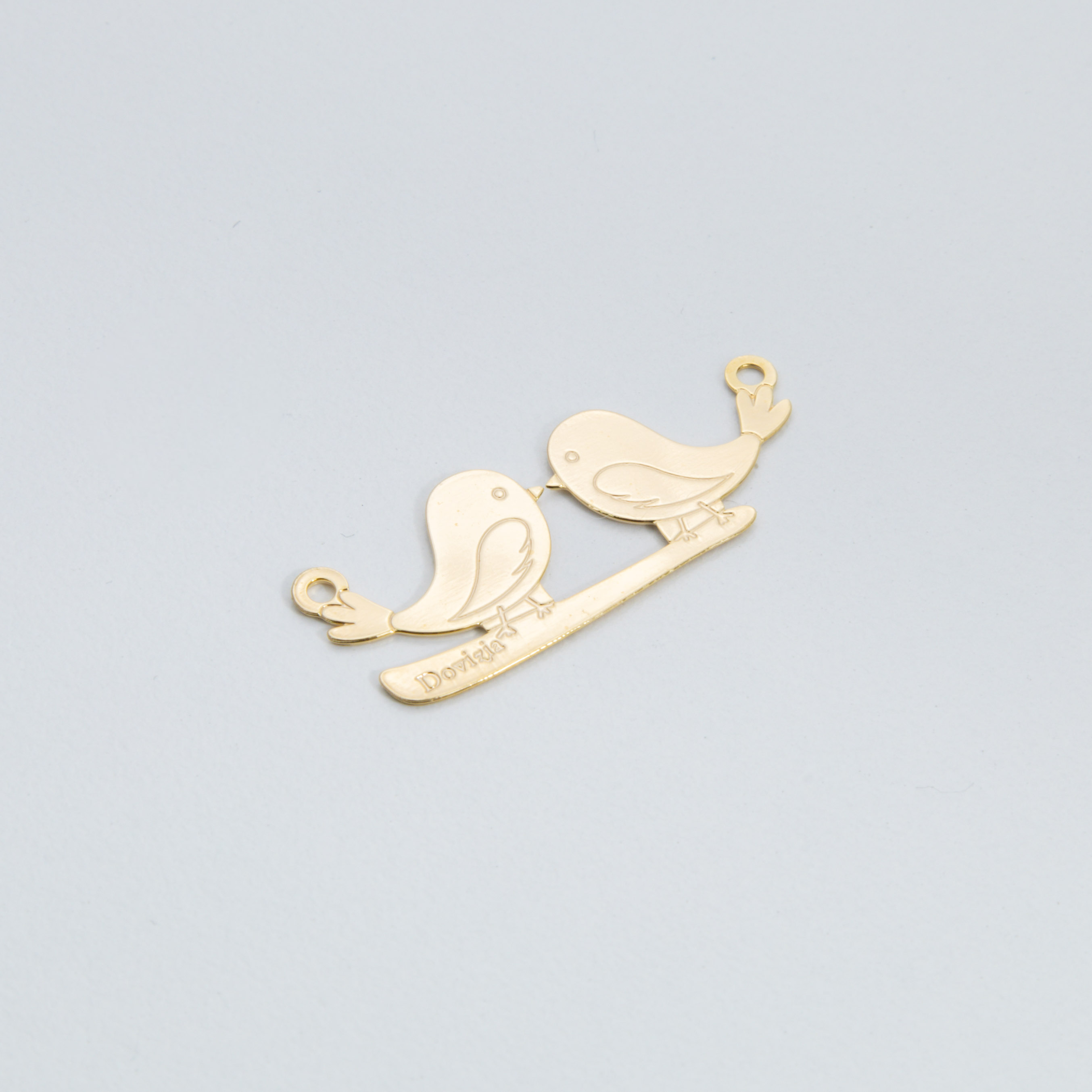 2757 Lovebirds Gold Connector