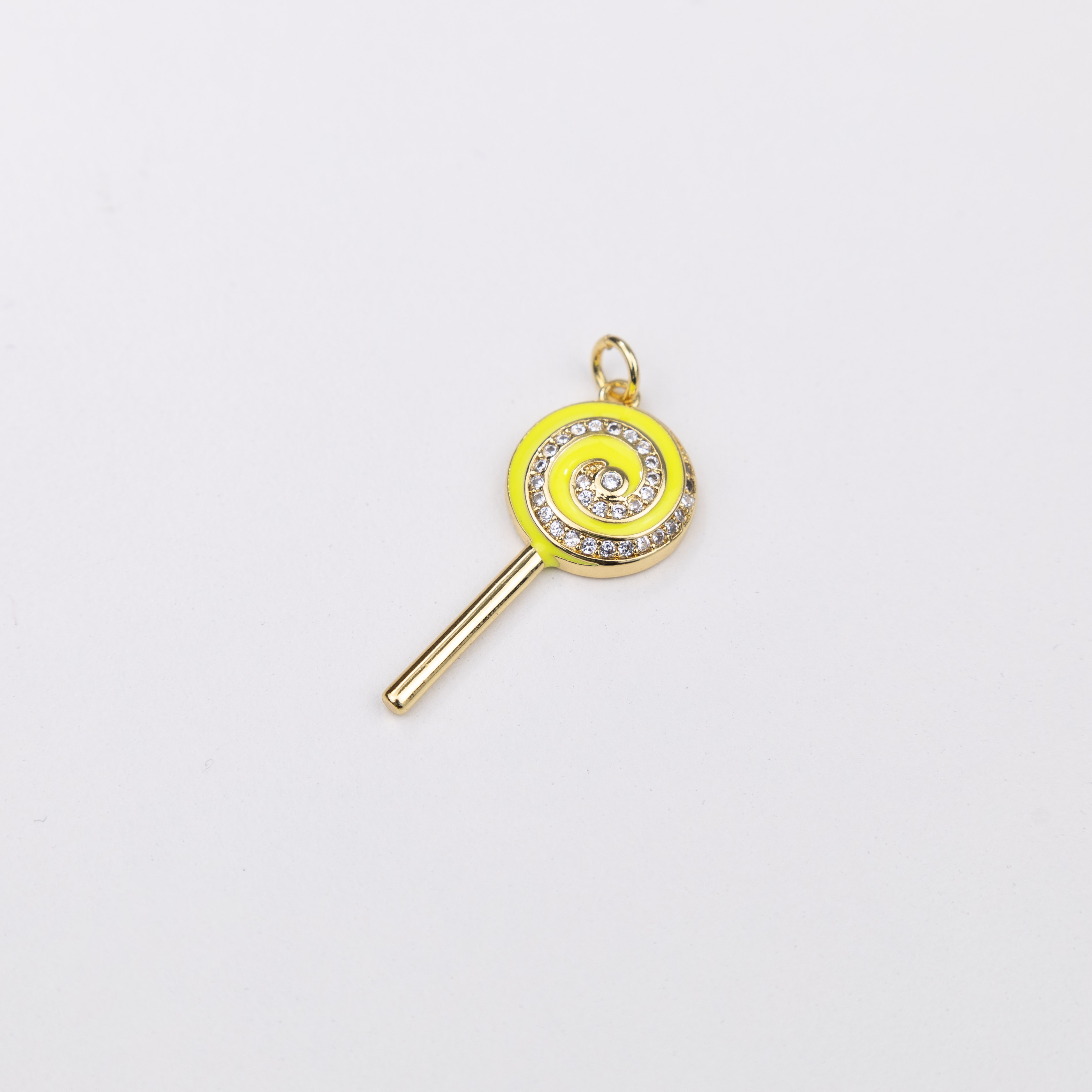 15391 Yellow Lollipop Pendant