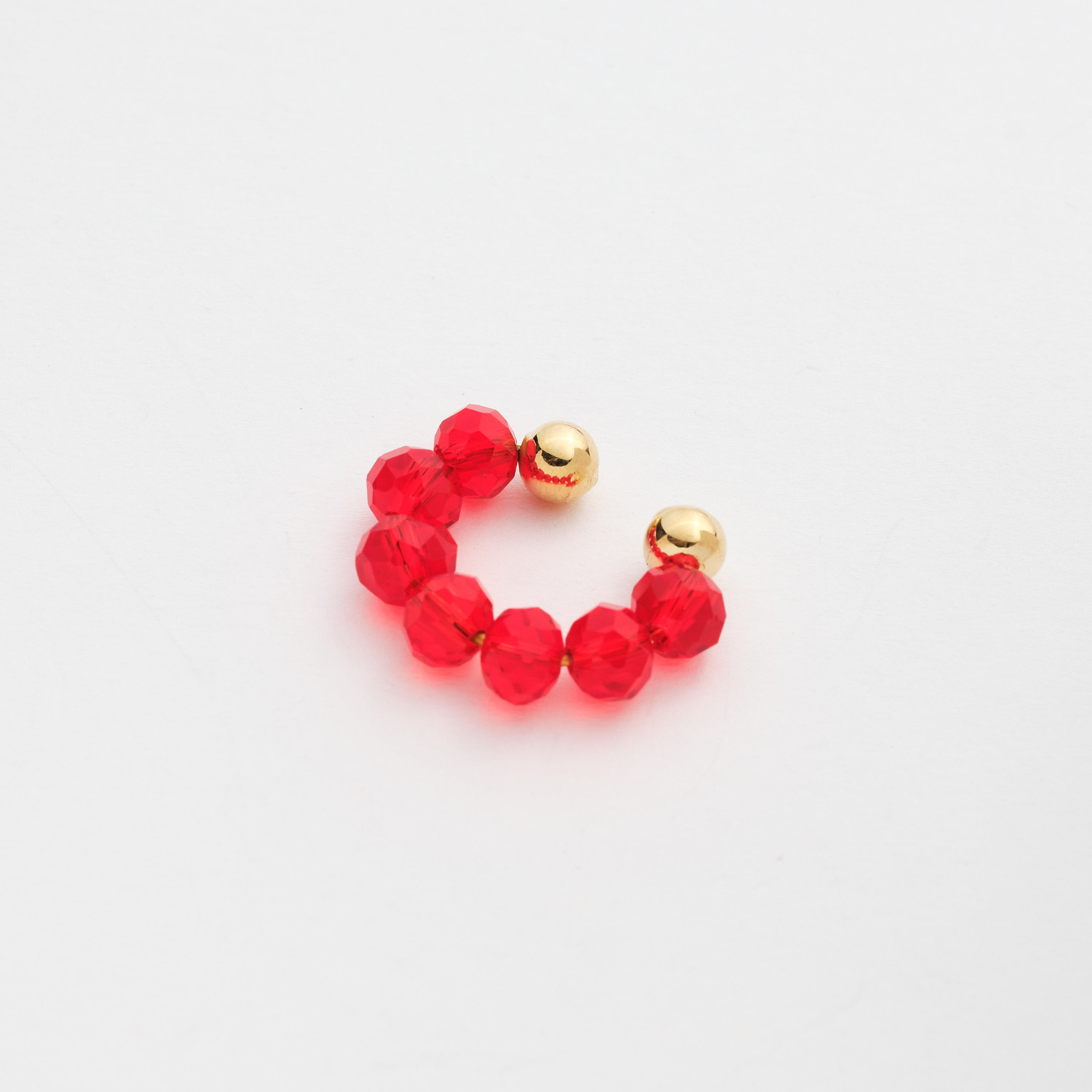 18148 Red Ear Cuff Crystals 6mm