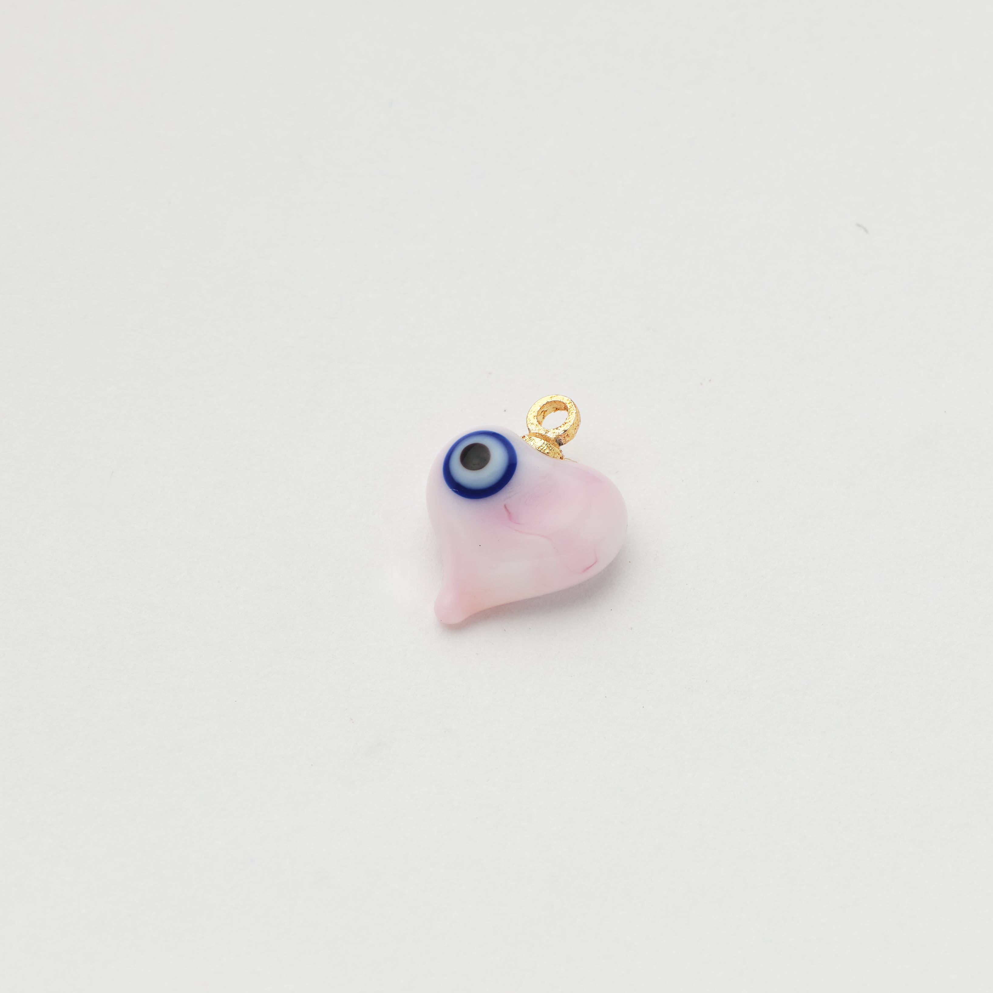 16611 Pink Mini Heart Eye Pendant