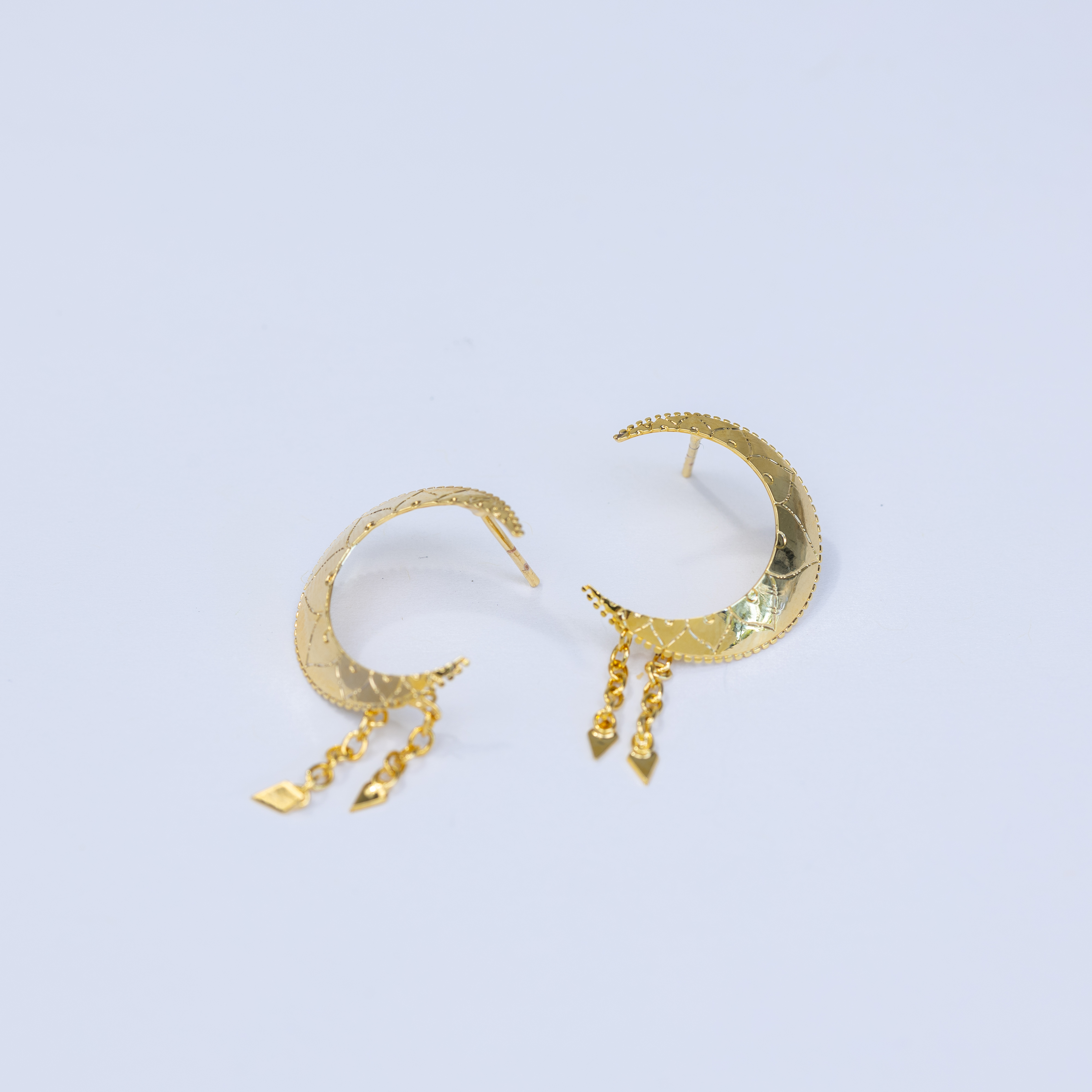 6499 Earring Moon and Drop