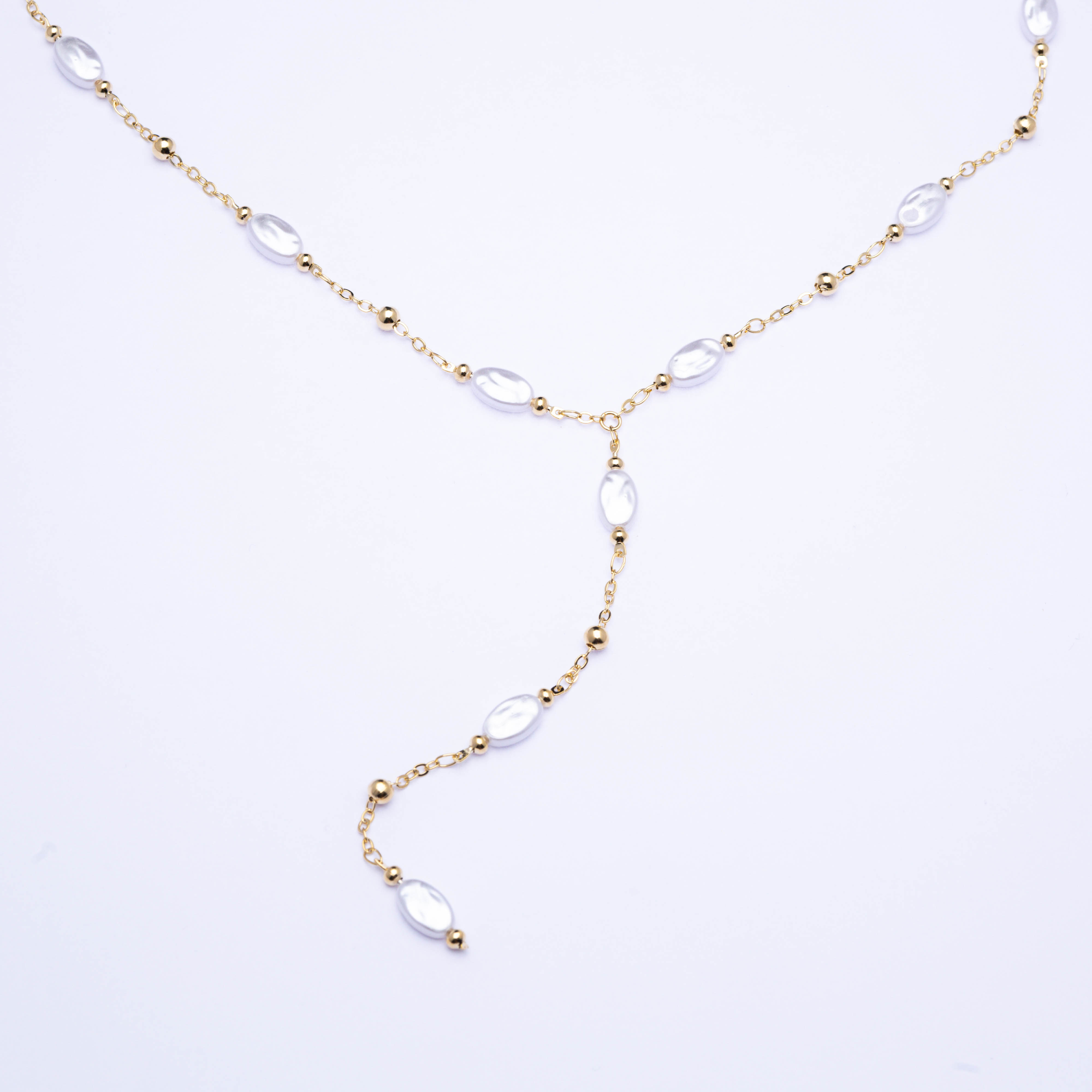 20501 Chain Oval Pearls 10MM With Ball 