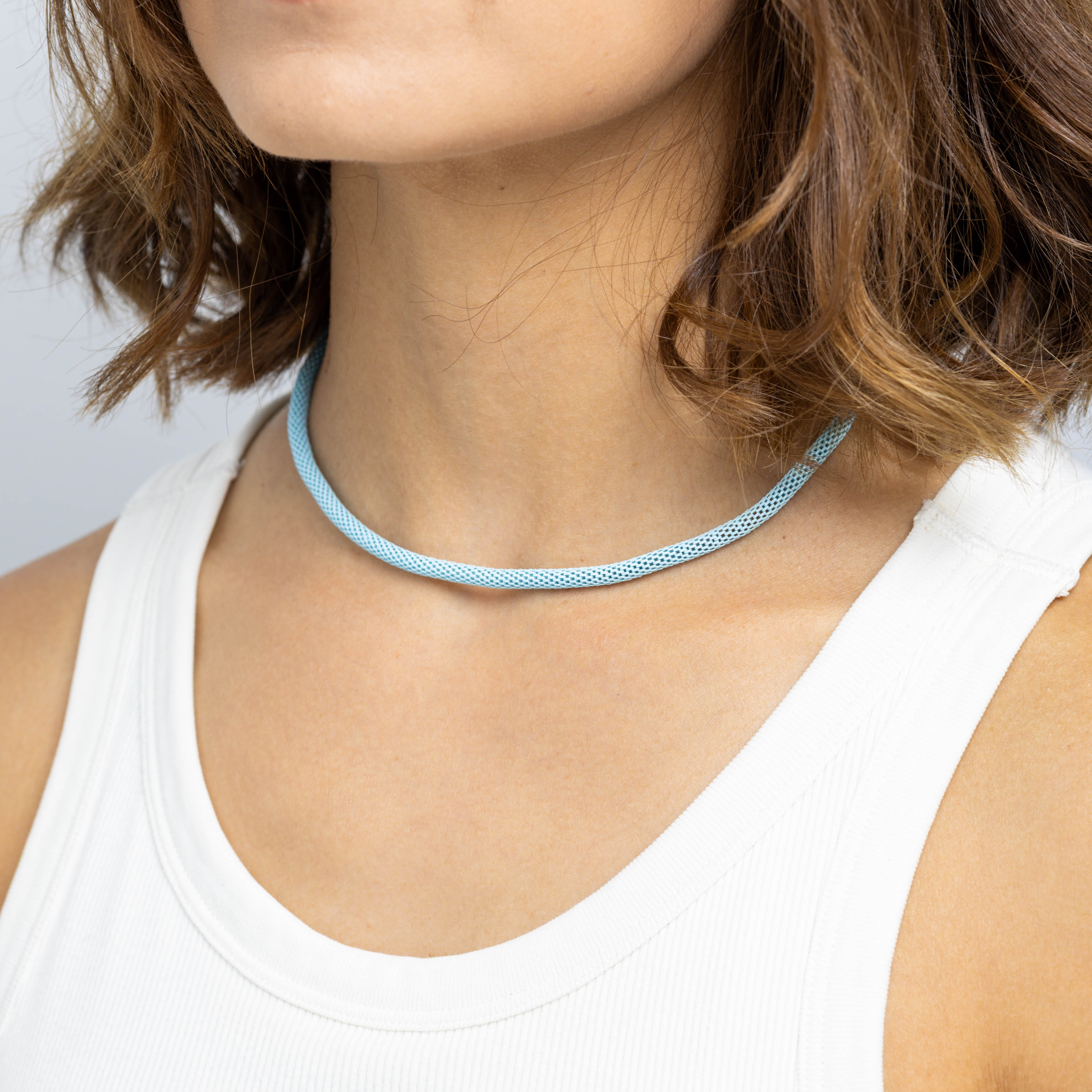 11250 Light Blue Chain Mesh