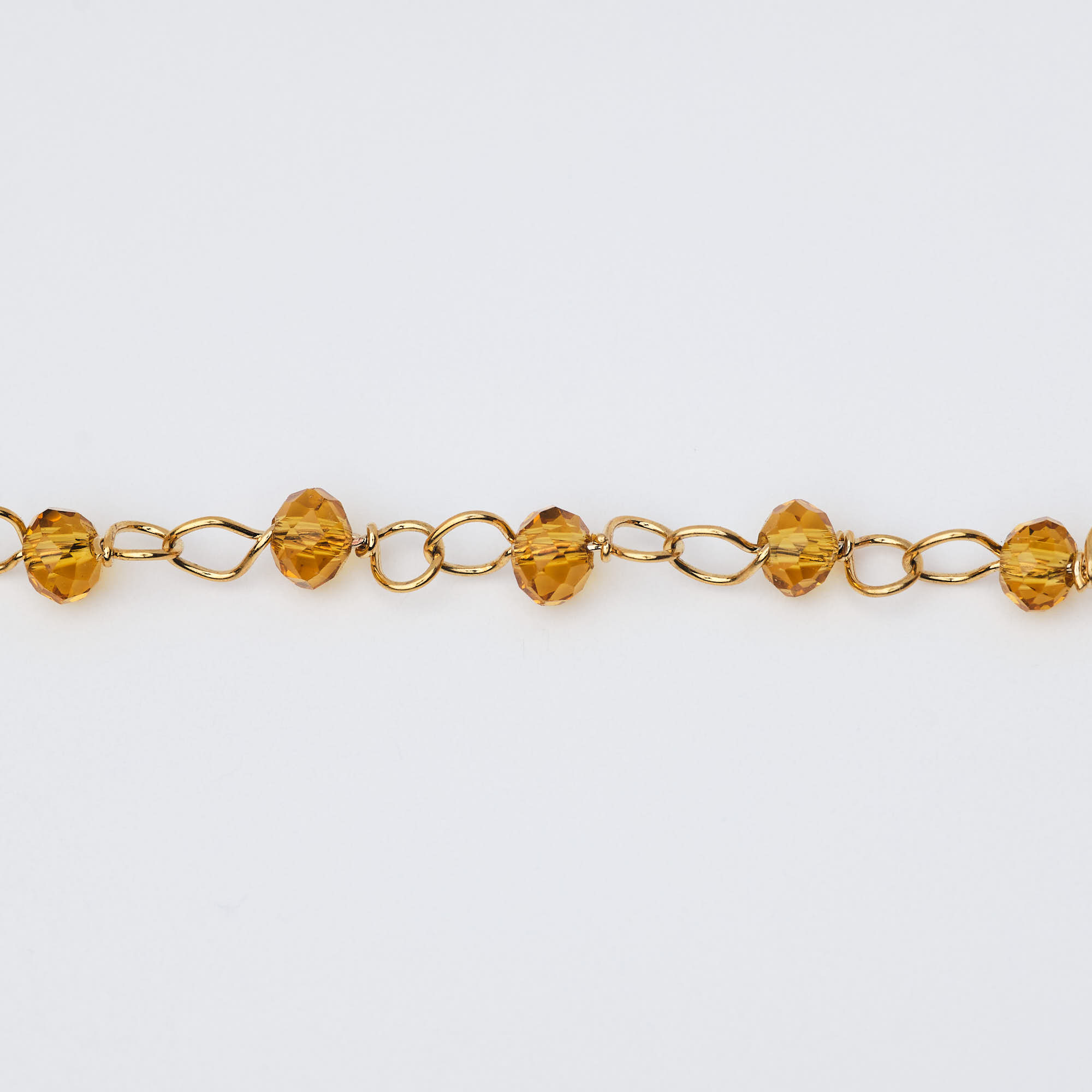 8116 Hand wrapped chain - Topaz