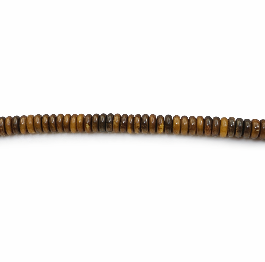 22060 Tiger’s Eye ROndelle Bead Strand 