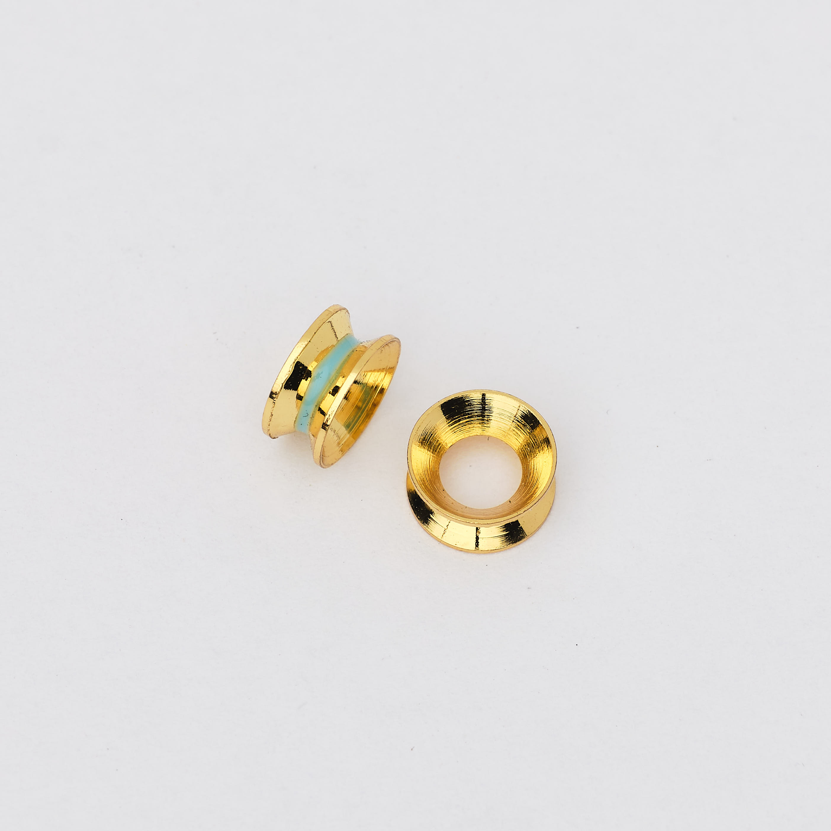 15045 Light Blue and Gold Spacer 7mm