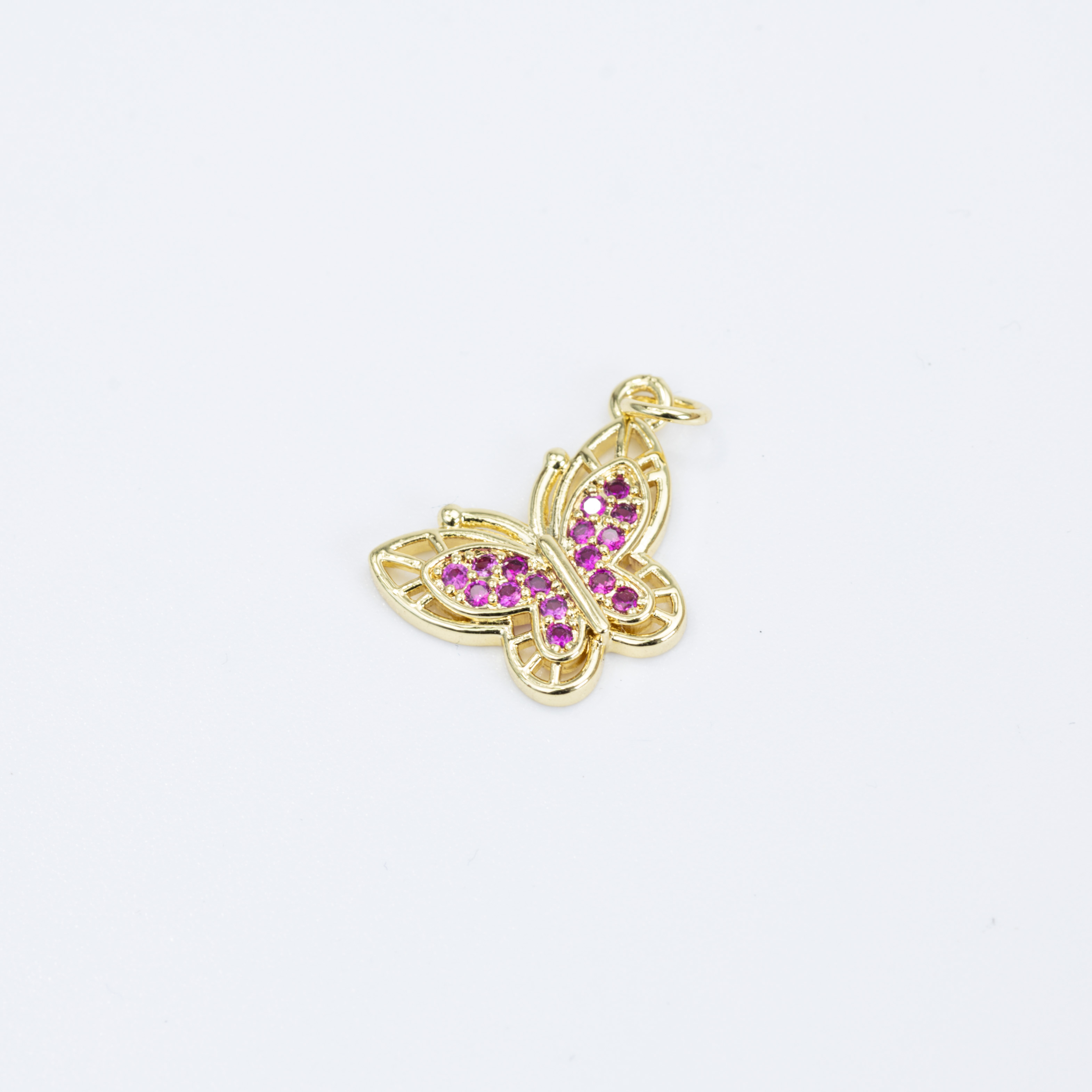 15947 Fuchsia Butterflay Pendant