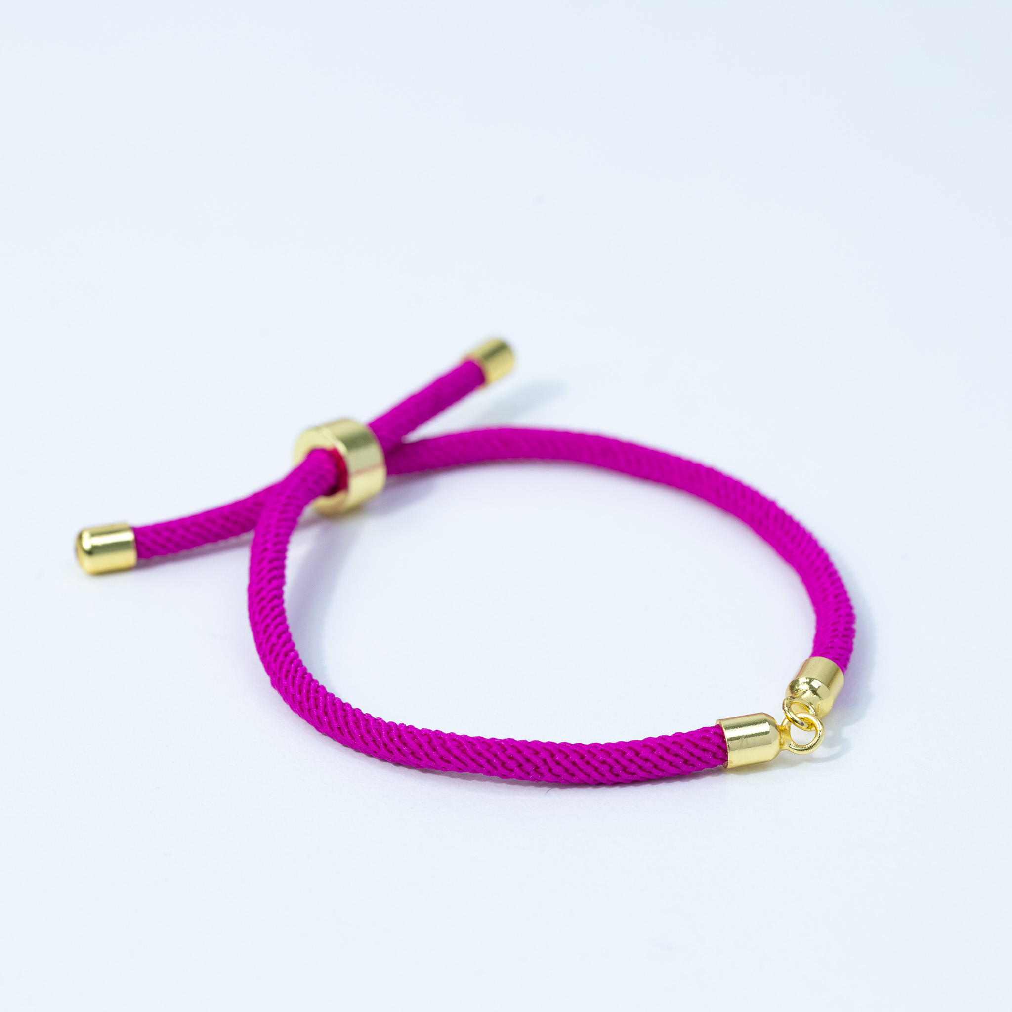 20178 Fuchsia Adjustable Braided Cord Bracelet 