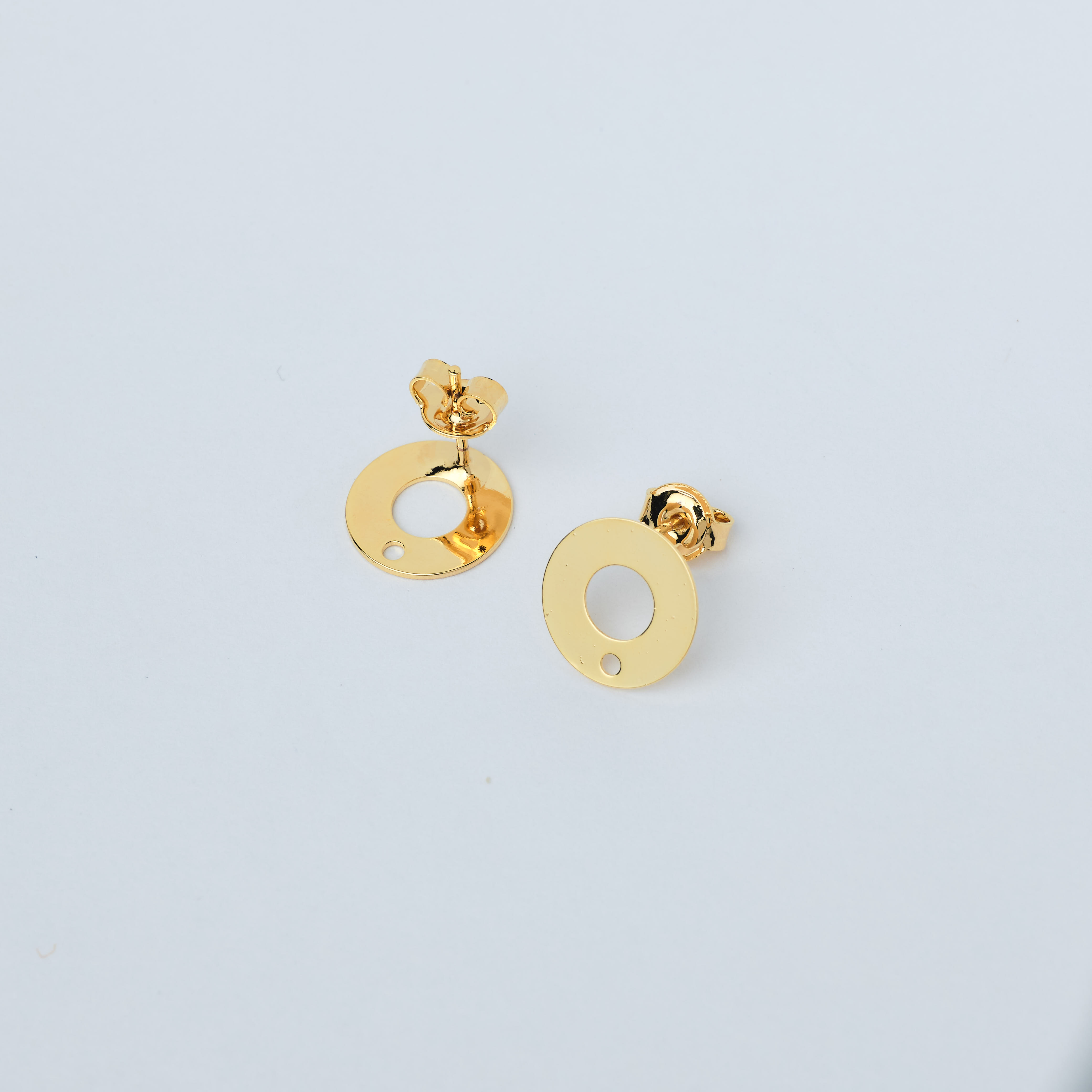 654 Round Earring Plain Base