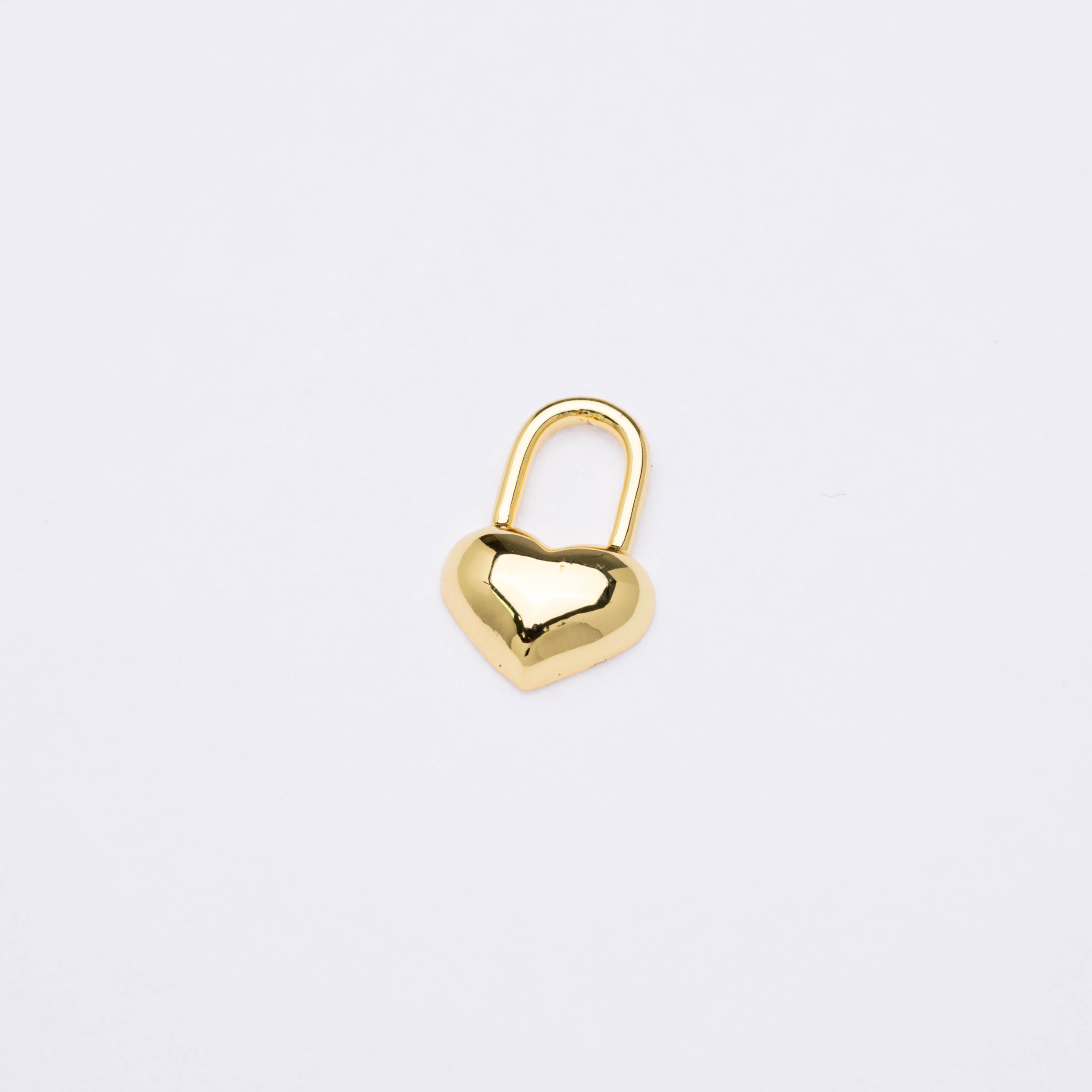 20700 Cadena de Candado Dorado con Forma de Corazón