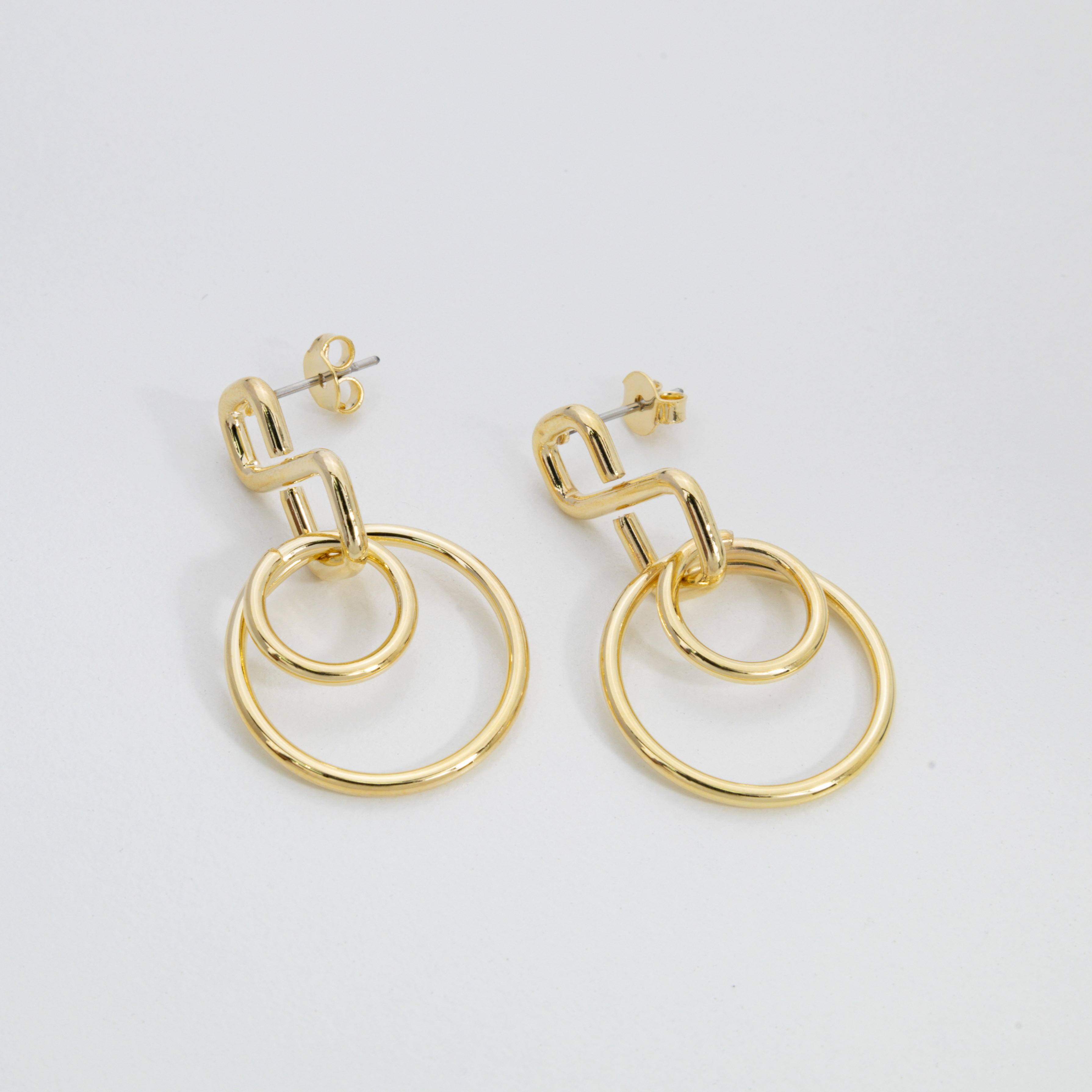8035 Double Circle Earring 