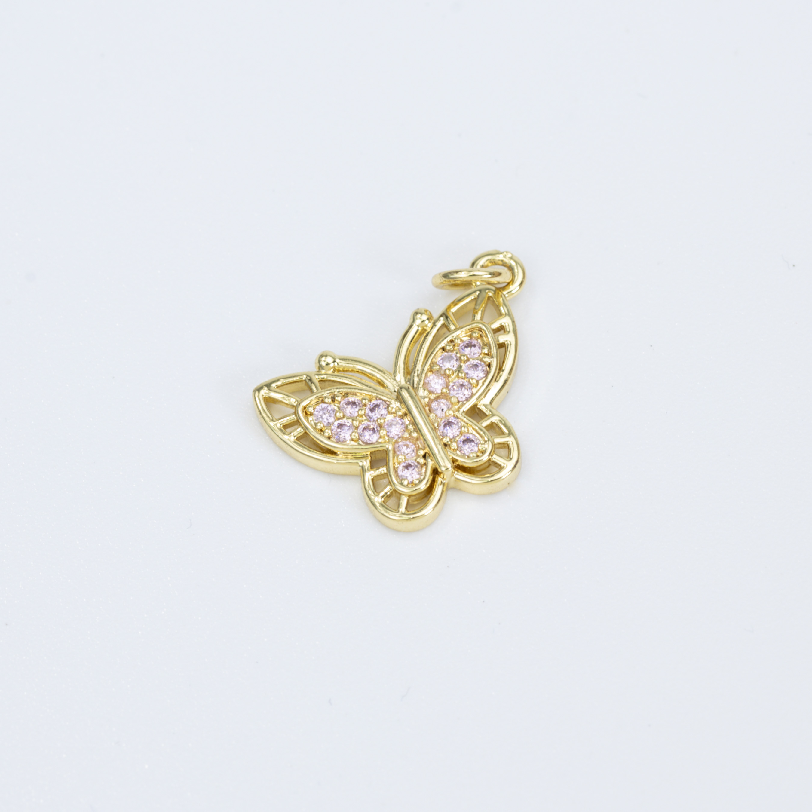 15945 Pink Butterflay Pendant