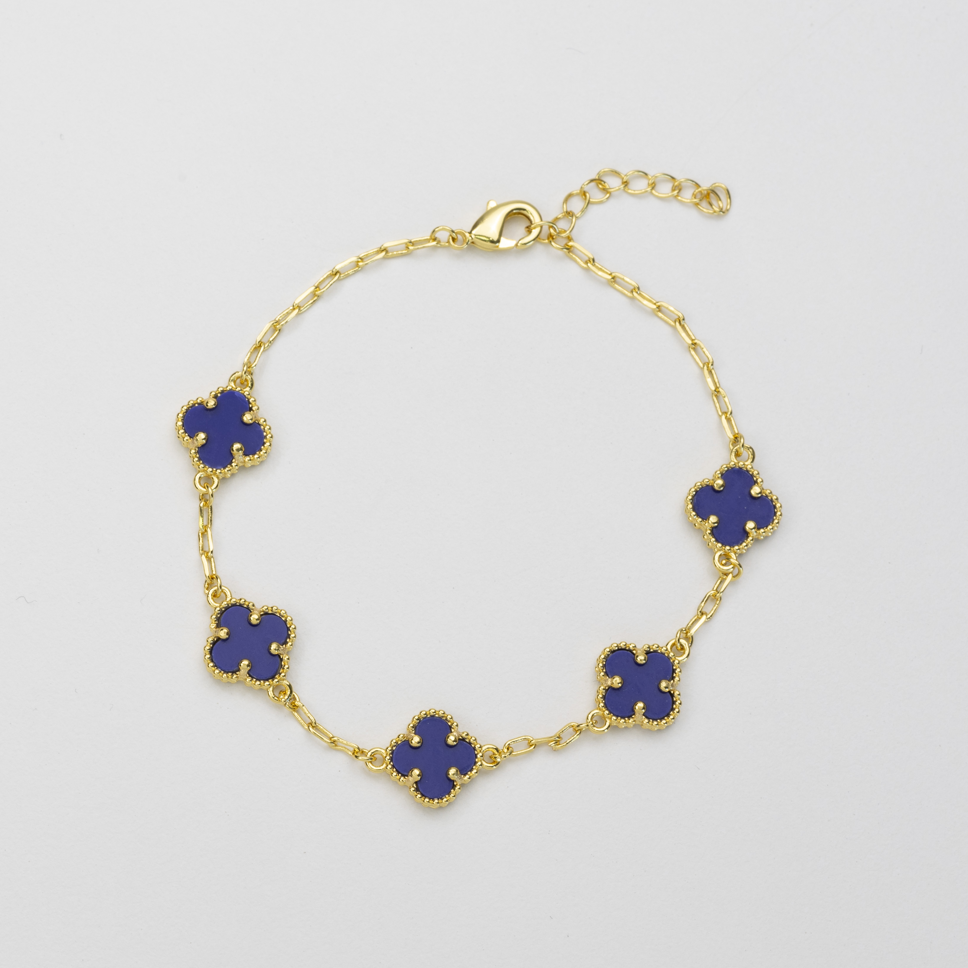 19165 Purple Bracelet Clover Shell