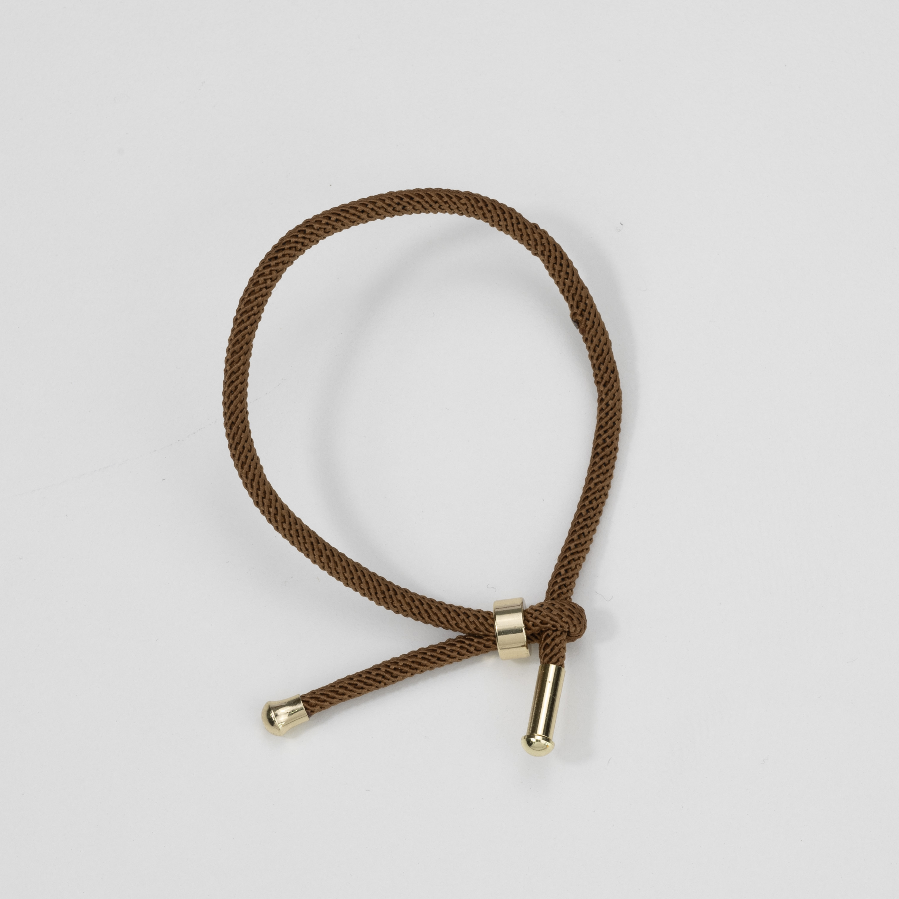 19229 Brown Adjustable Bracelet with Ring