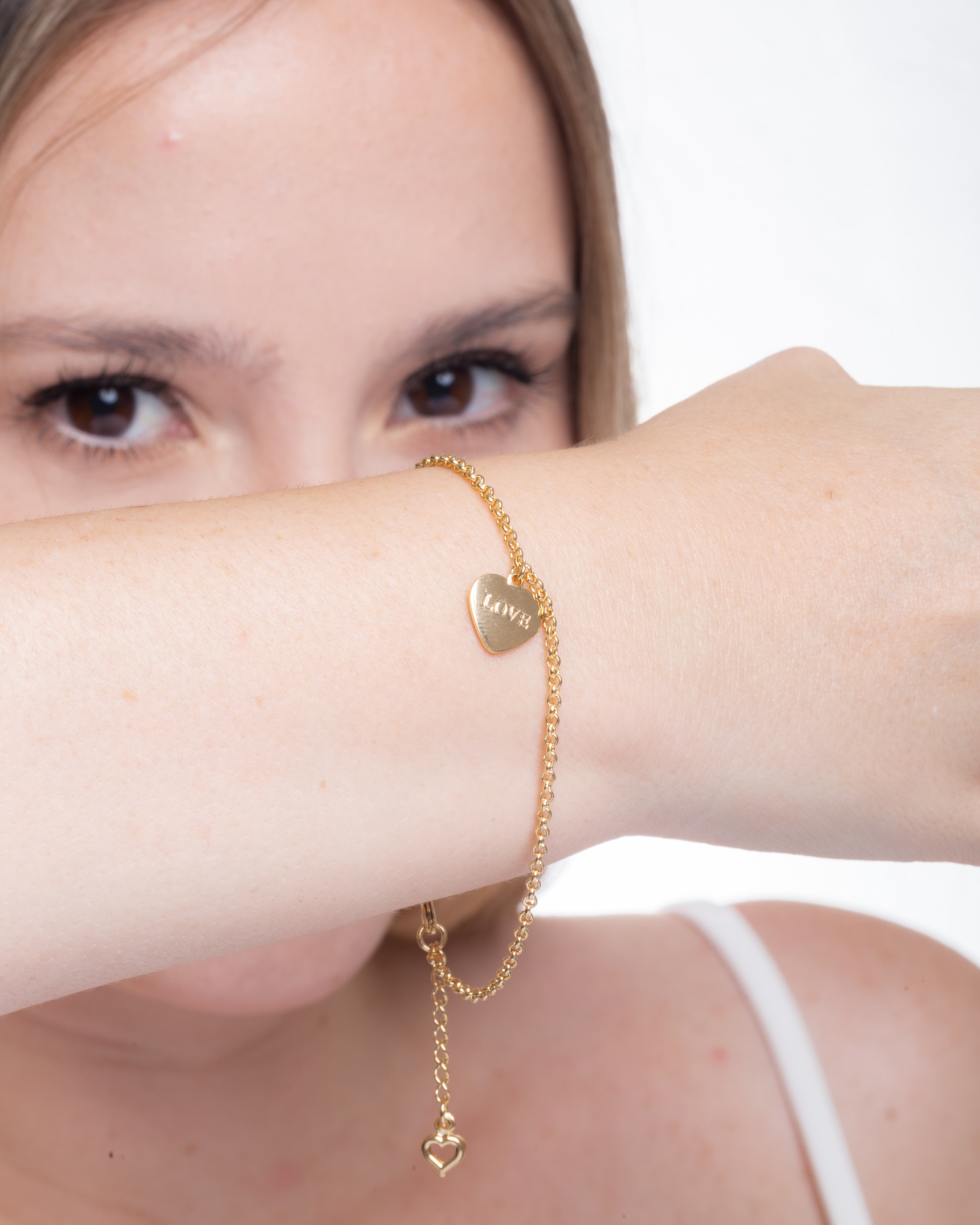 20467 Bracelet Engraved "LOVE" Heart Charm