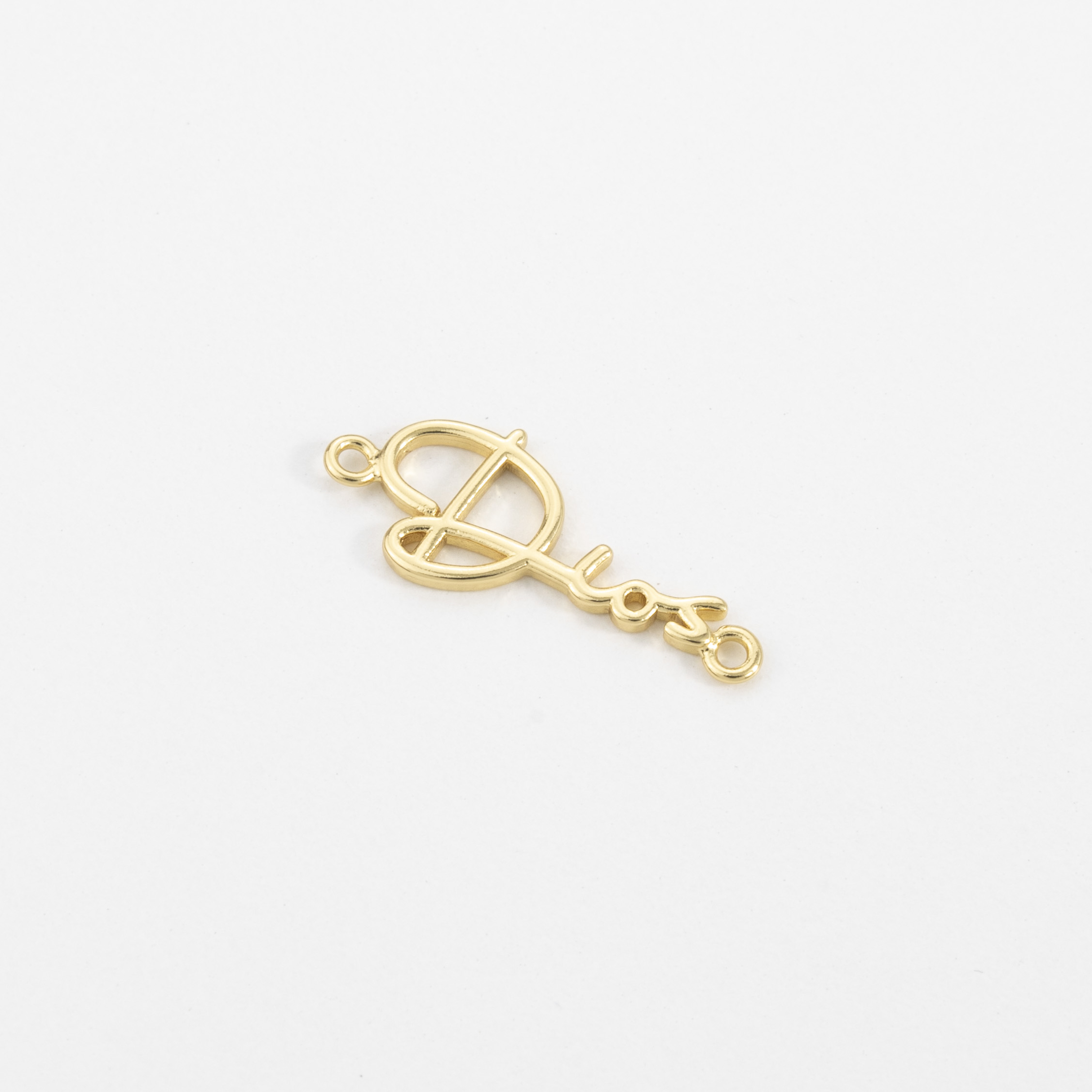 18555  Gold Plated Dios Religious Connector