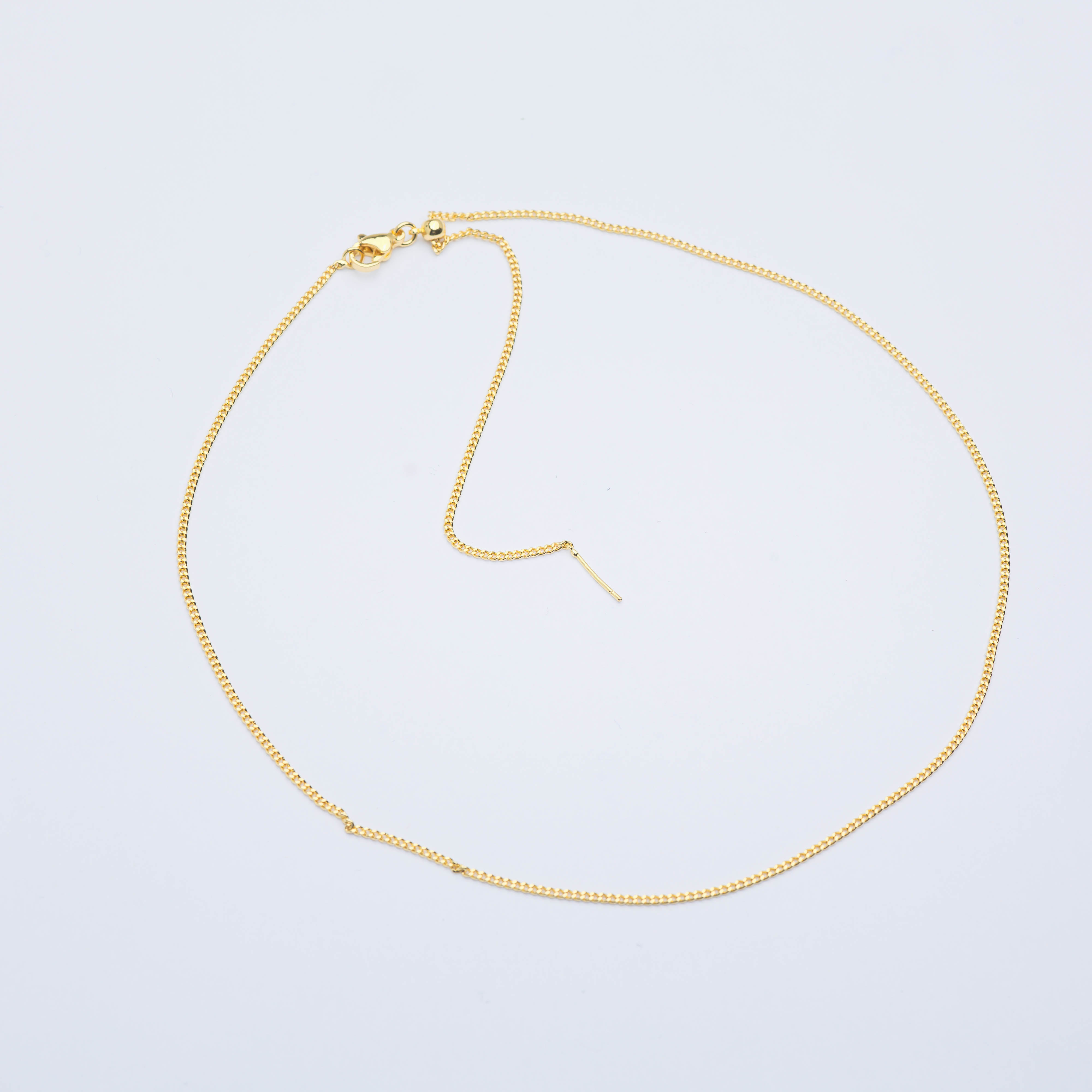 21532 Gold Cuban Chain Link Slidind bar