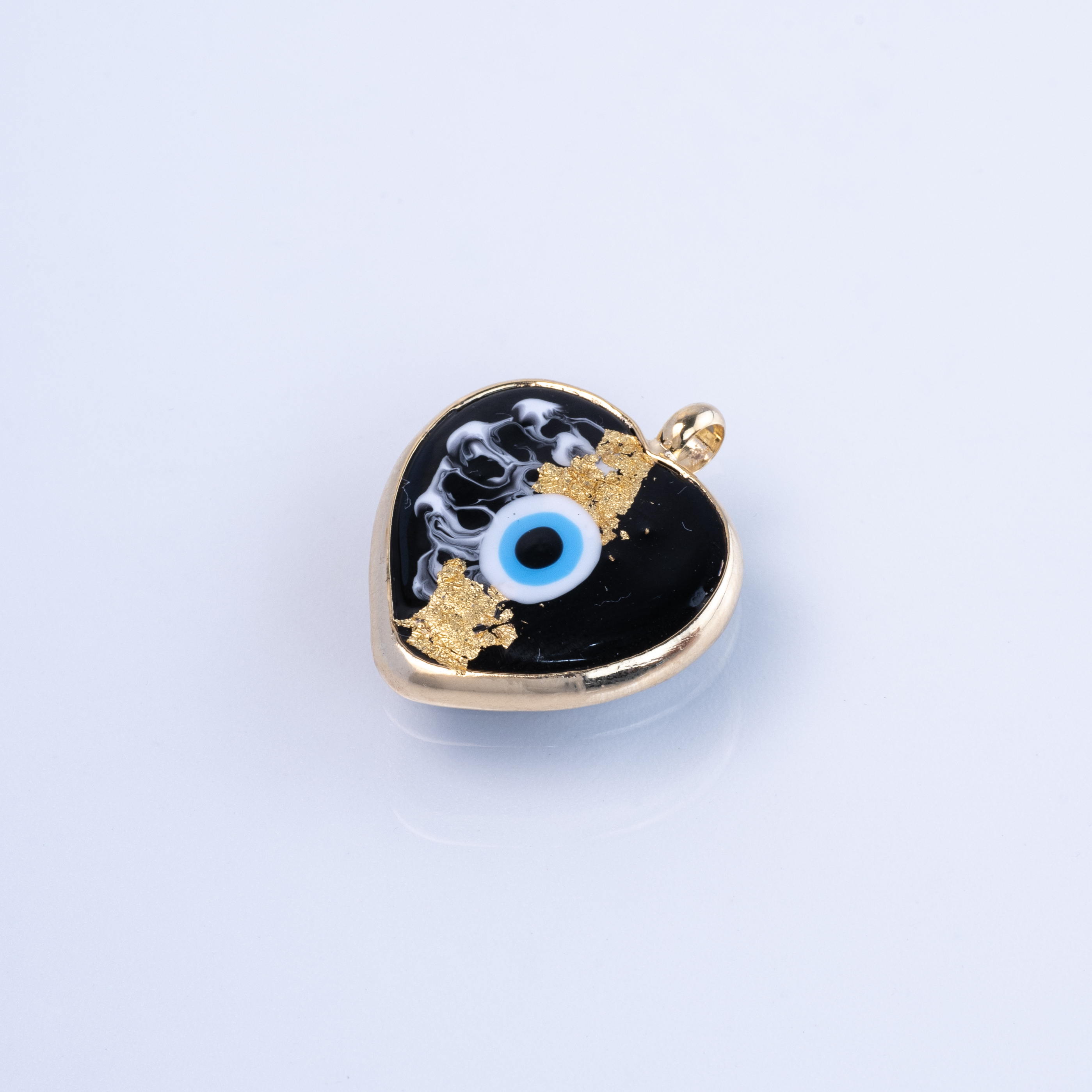 20290 Hearts Bizel Black Eye Marbling 20mm 