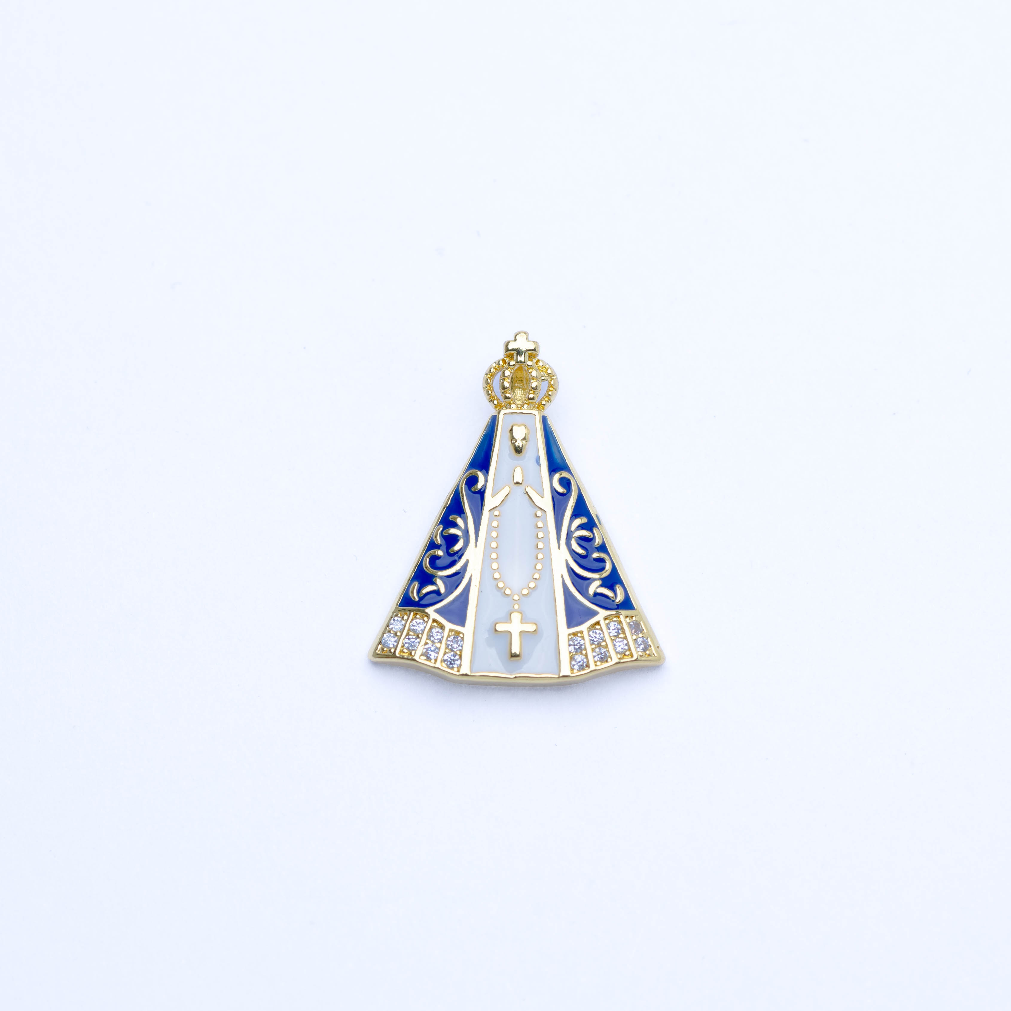 21119 Enamel Our Lady of the Valley Pendant