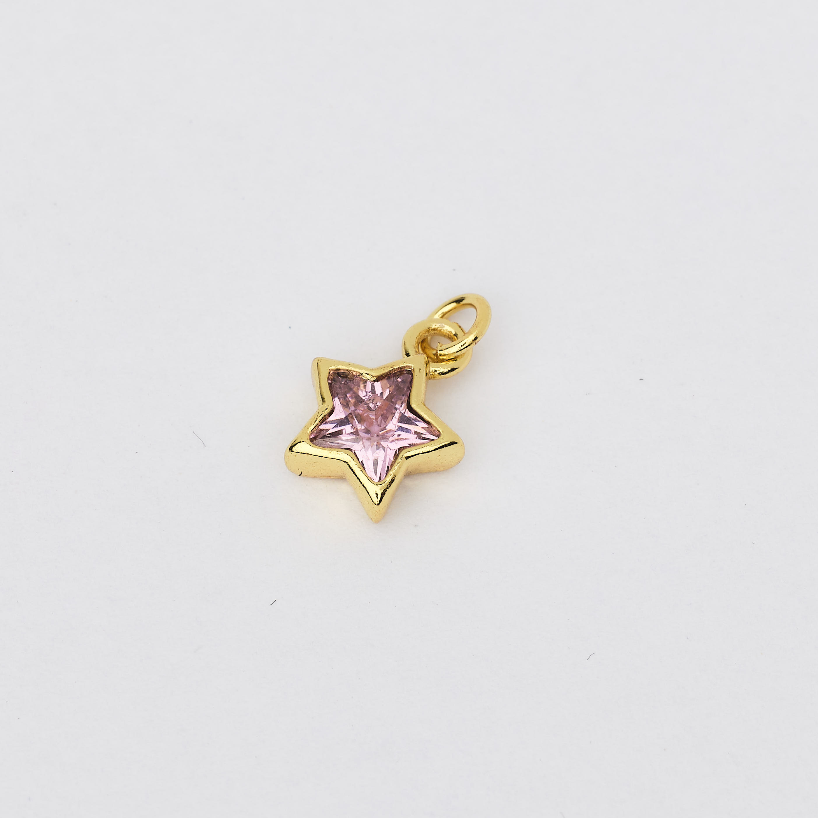 15955 Pink Crystal Star Pendant