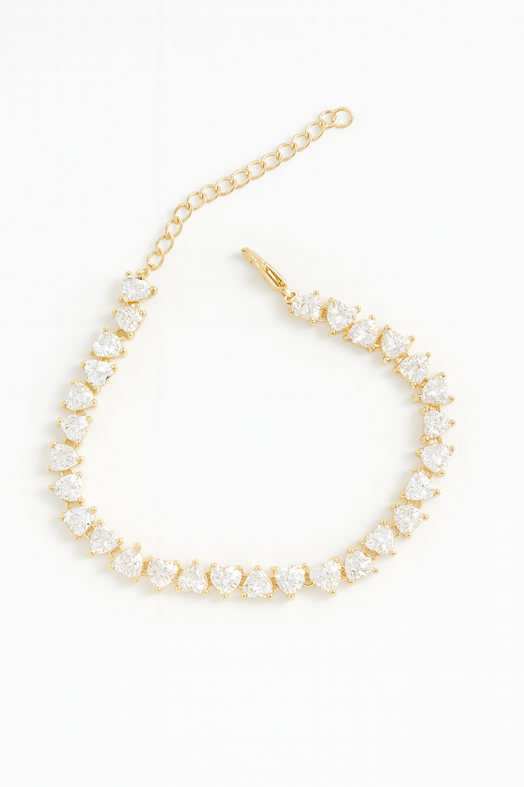 21501 Heart Crystal Tennis Bracelet