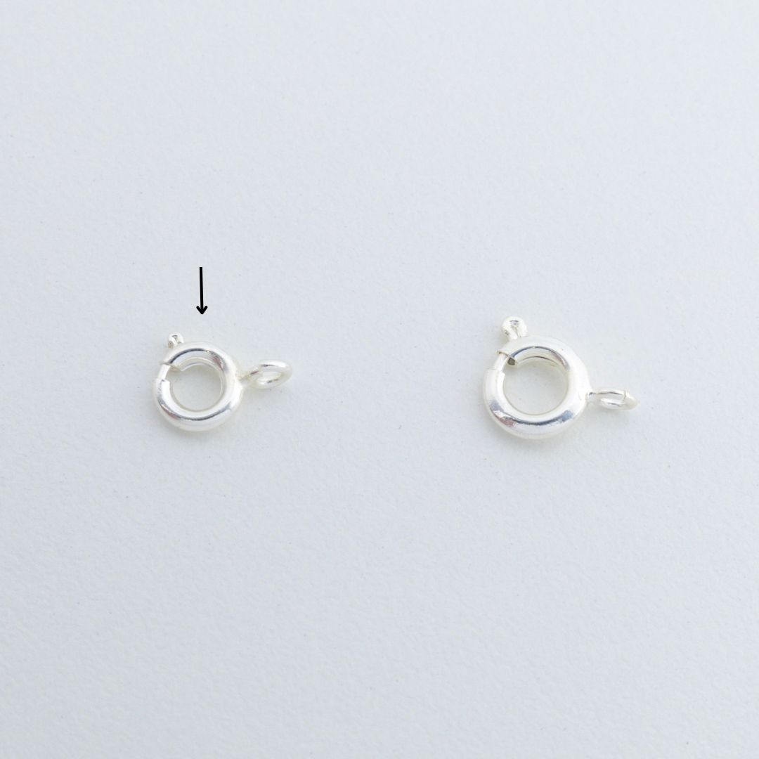 3591 Cierre de Anillo con Resorte de Plata de 6 mm