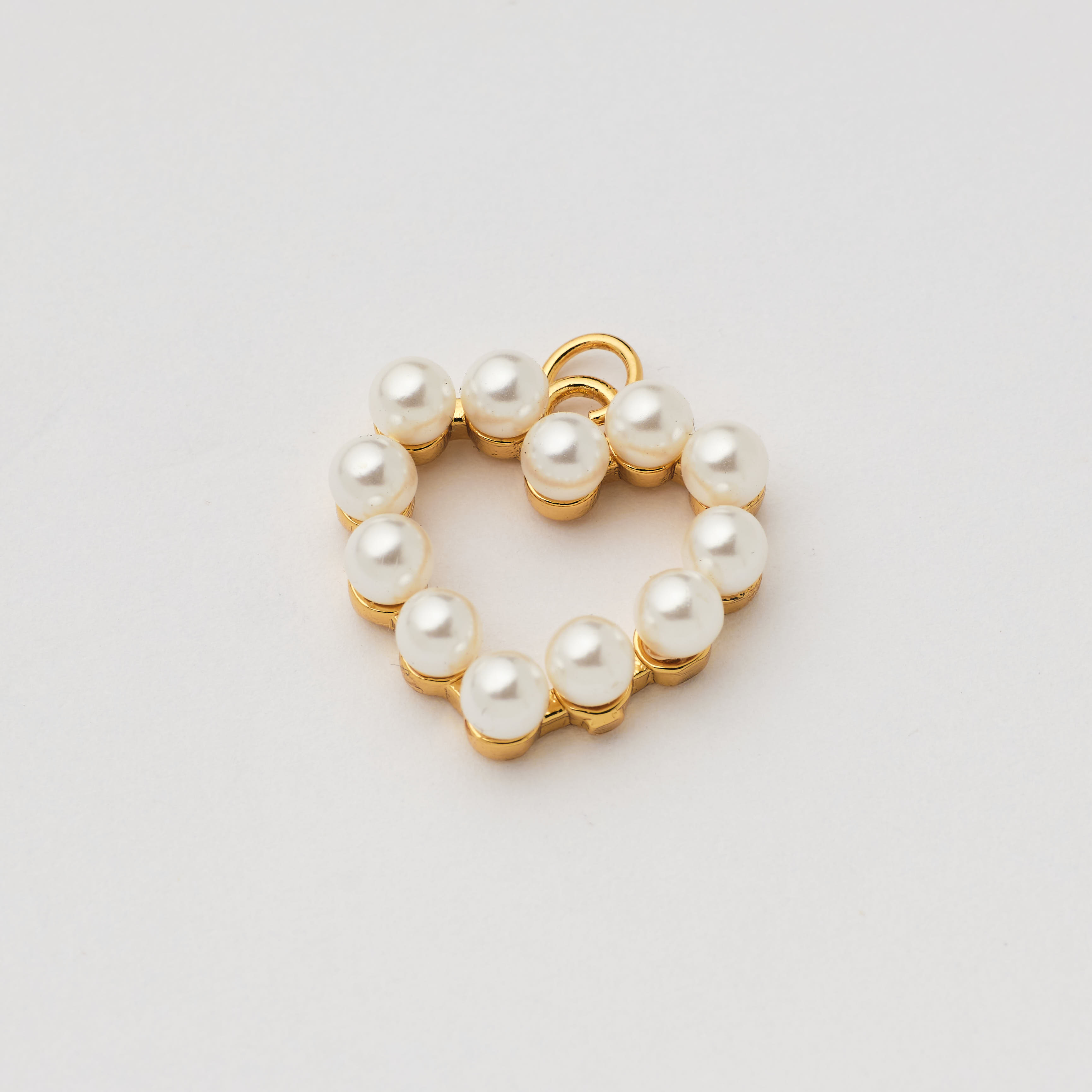 14799 Gold Heart with Pearls Pendant