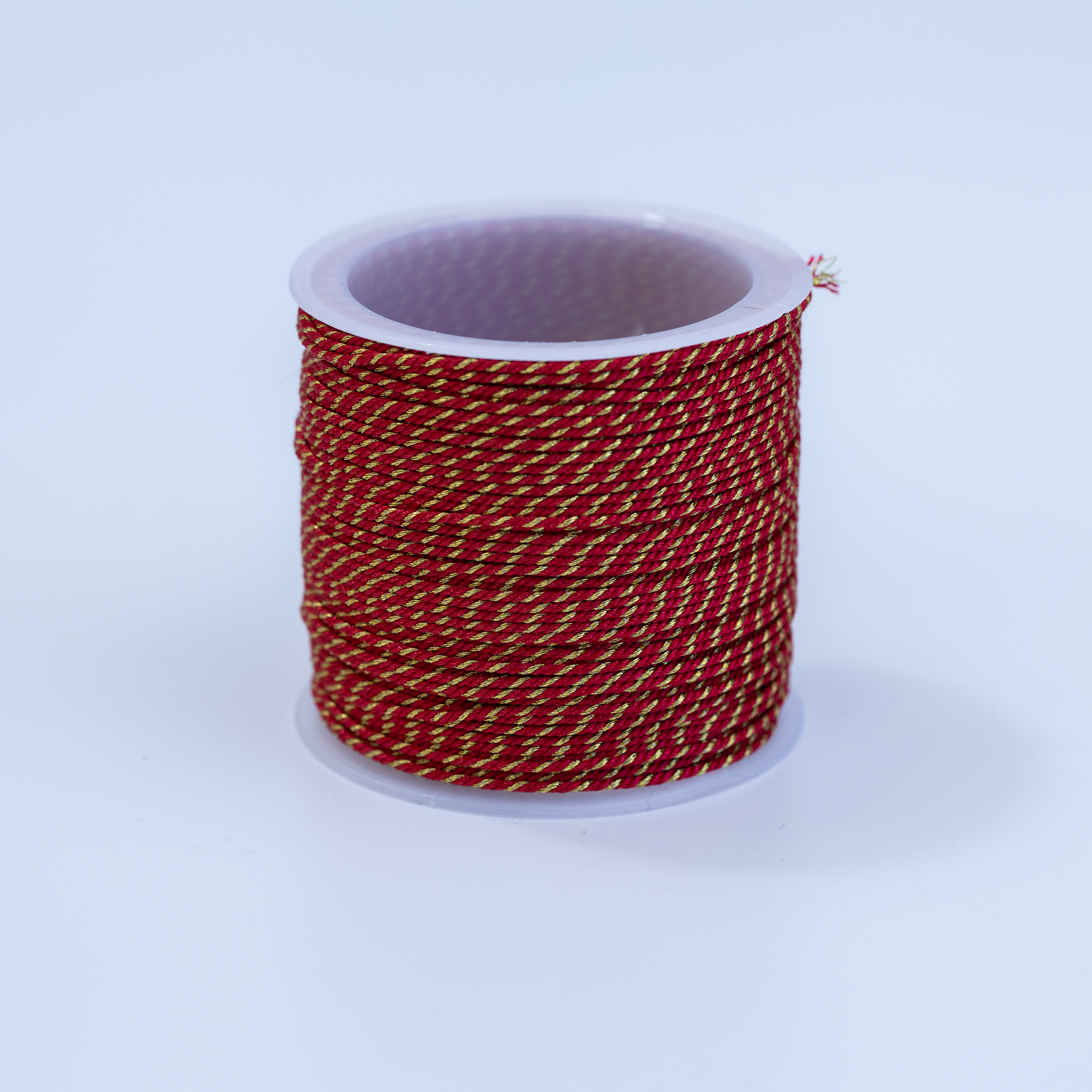 20266 Red and Gold Twisted Nylon Cord 0.8mm