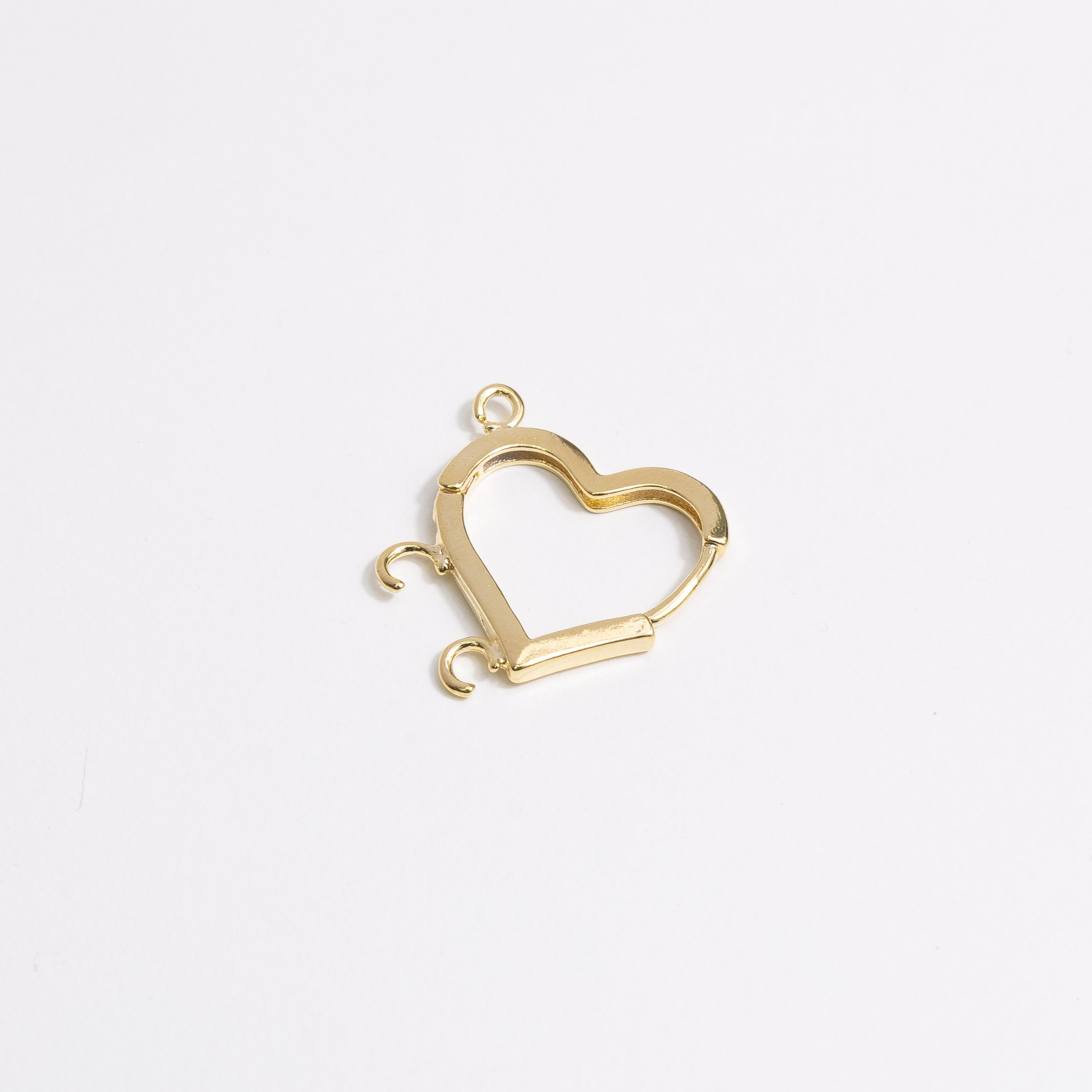12655 Earring base Heart three