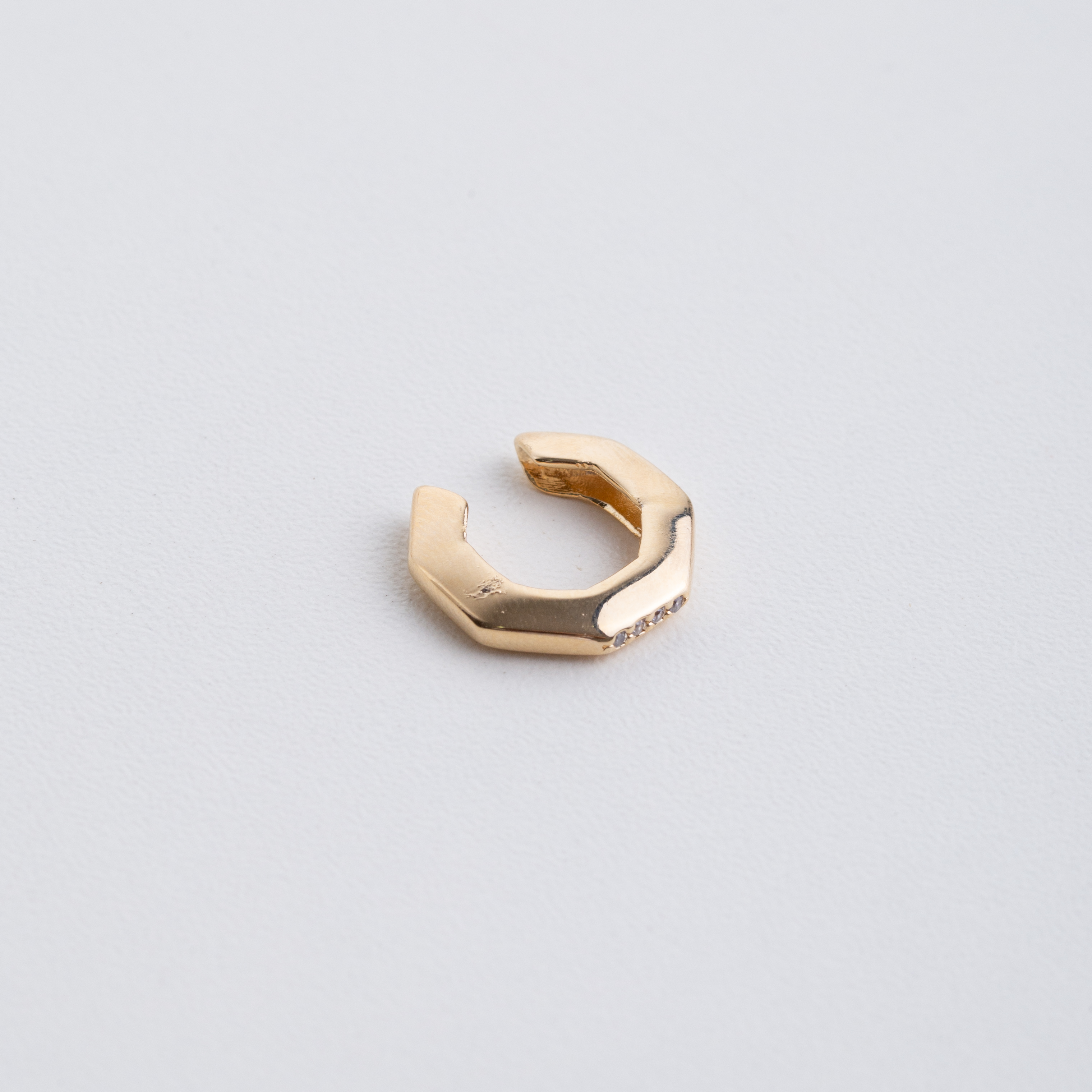 18988 Gold Earcuff with a Touch of Sparkle