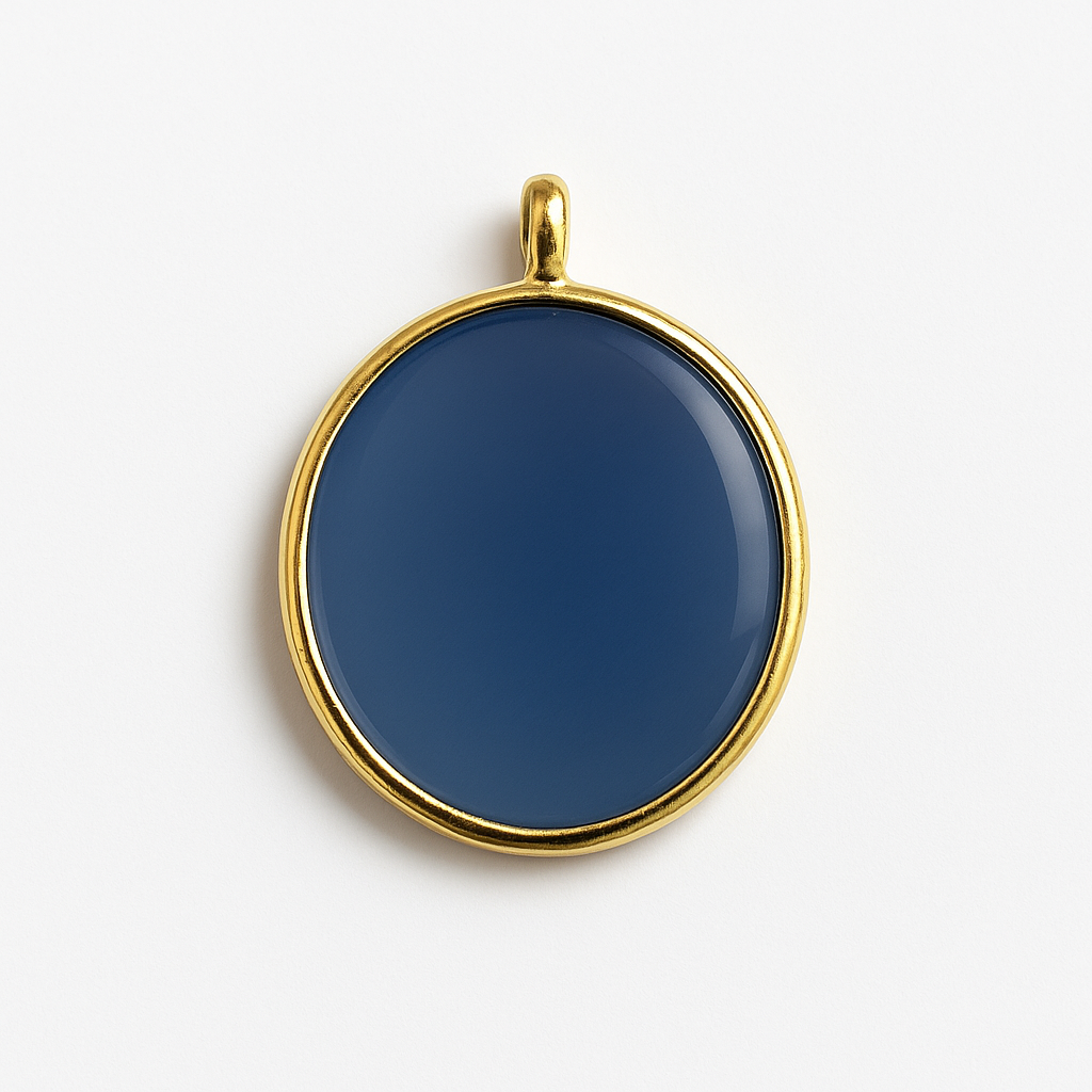 21207 Natural Stone Oval Blue 3