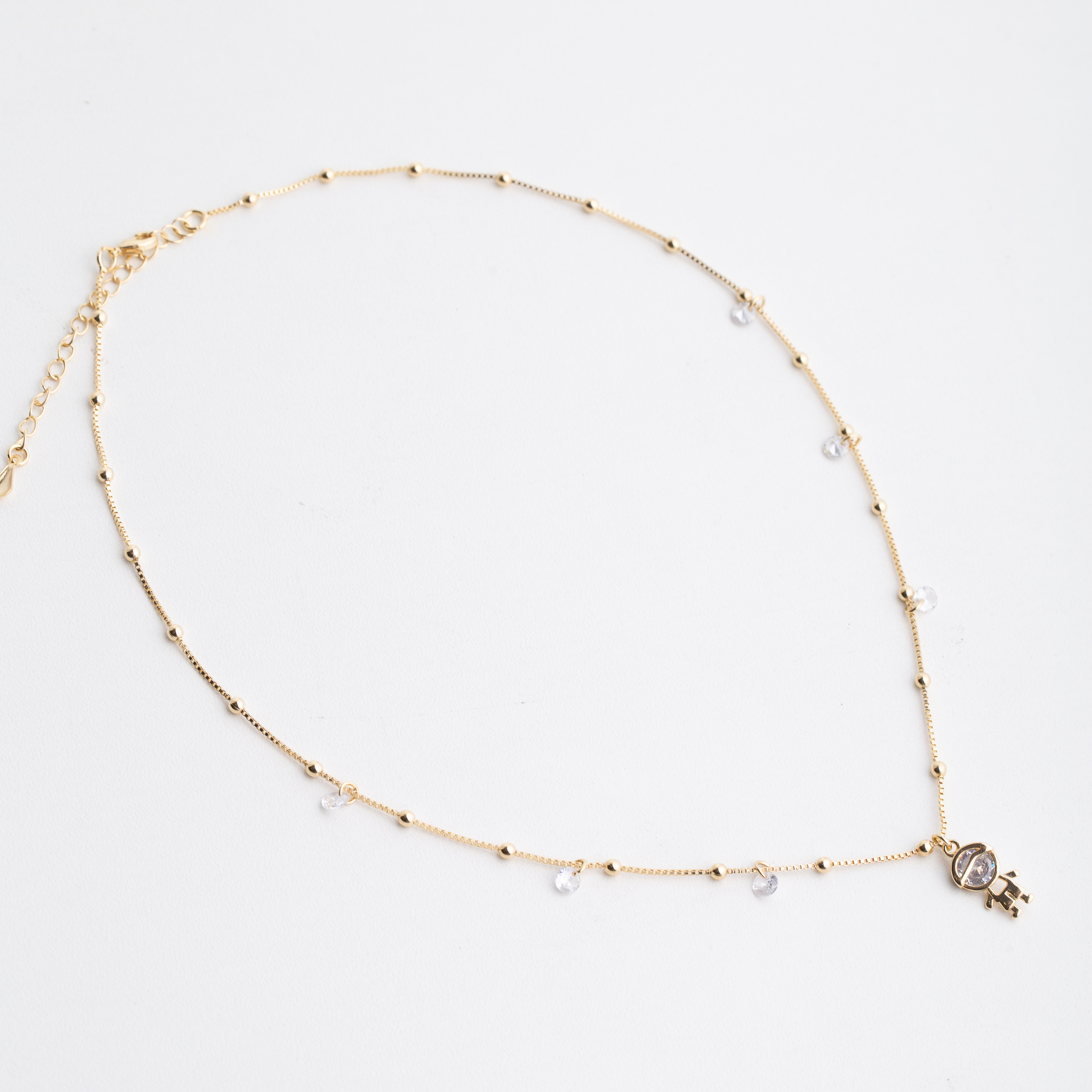 19186 Boy Charm Box Chain