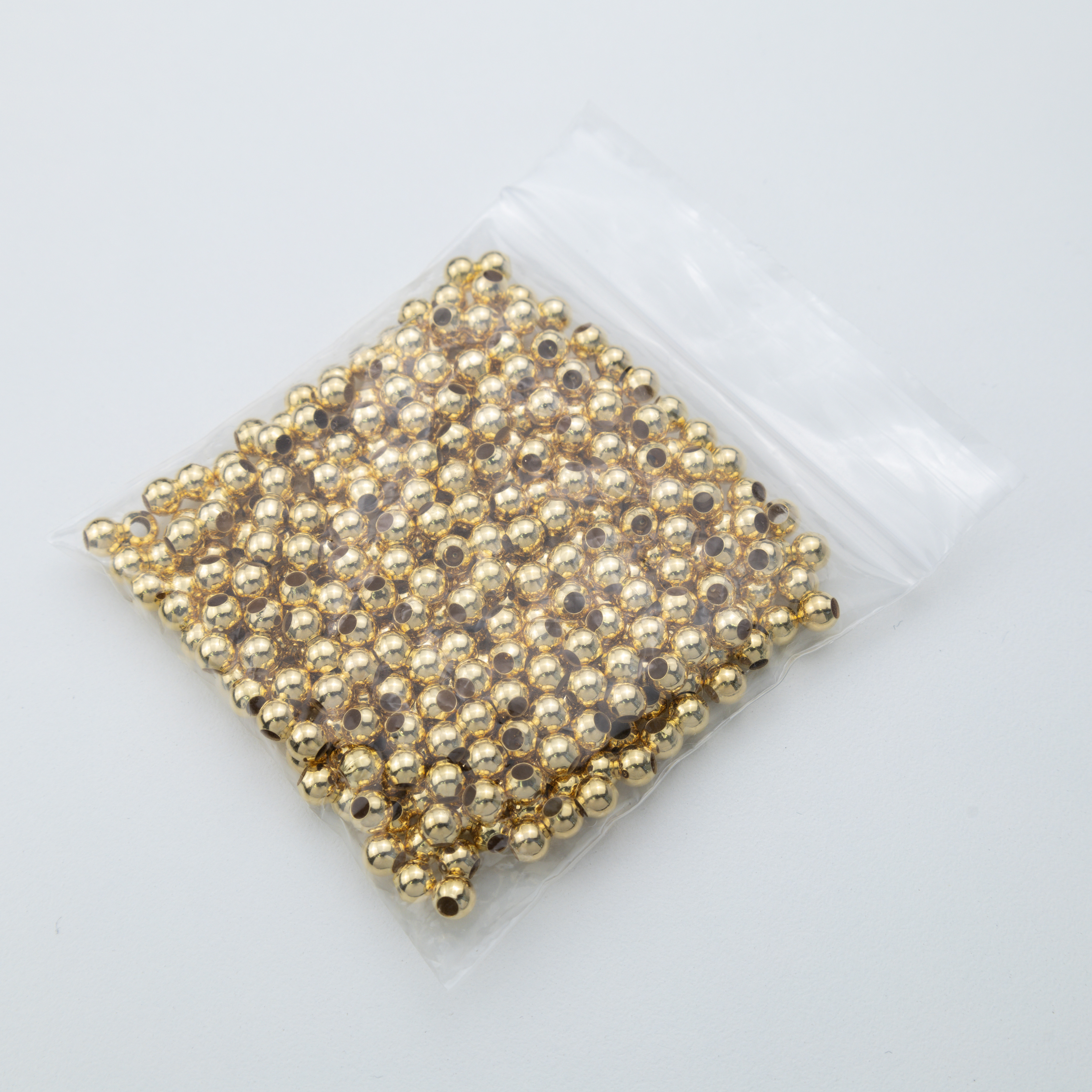 2729 5mm Big Hole Smooth Round Beads