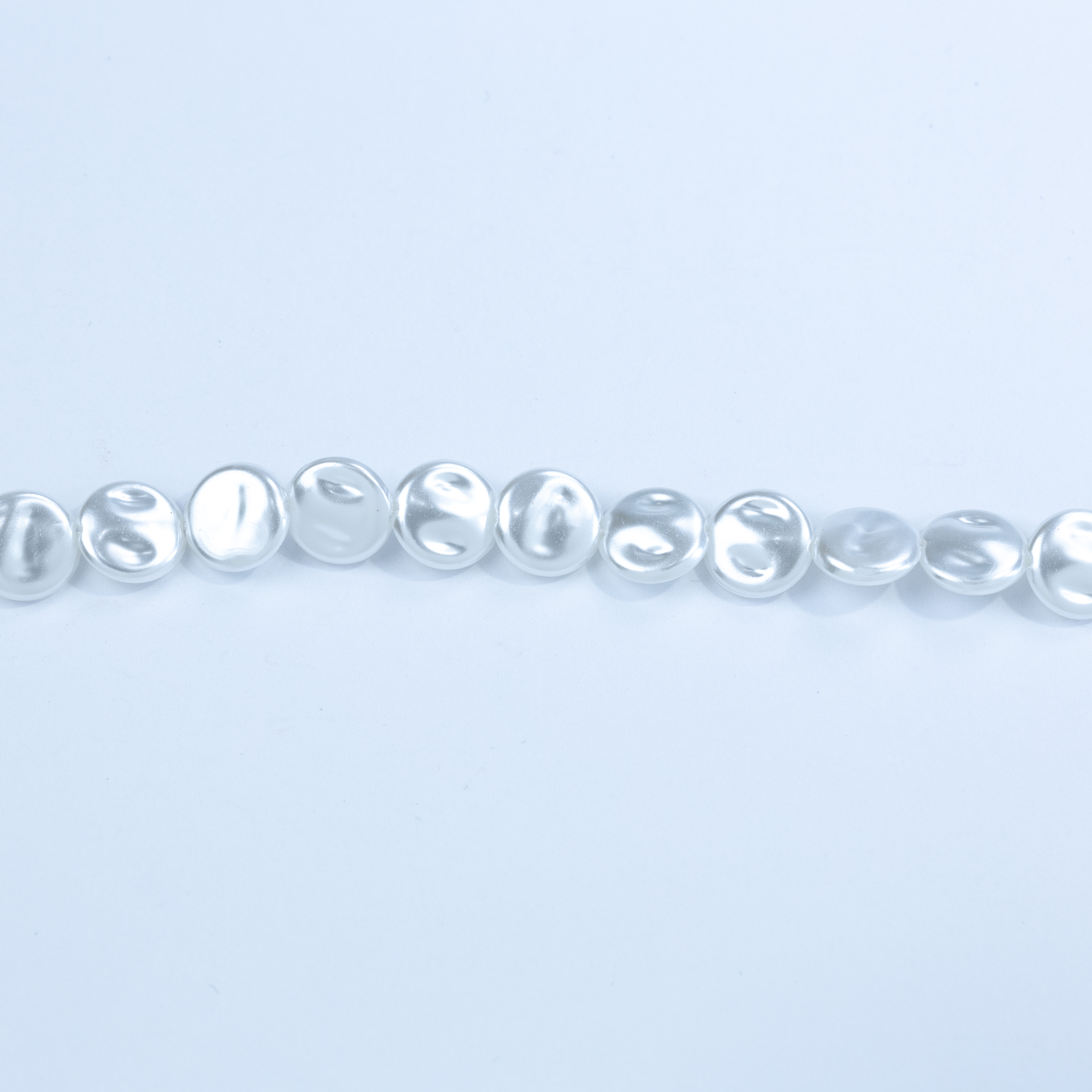 20481 Freshwater Coin Imitation Pearl 10x3 mm