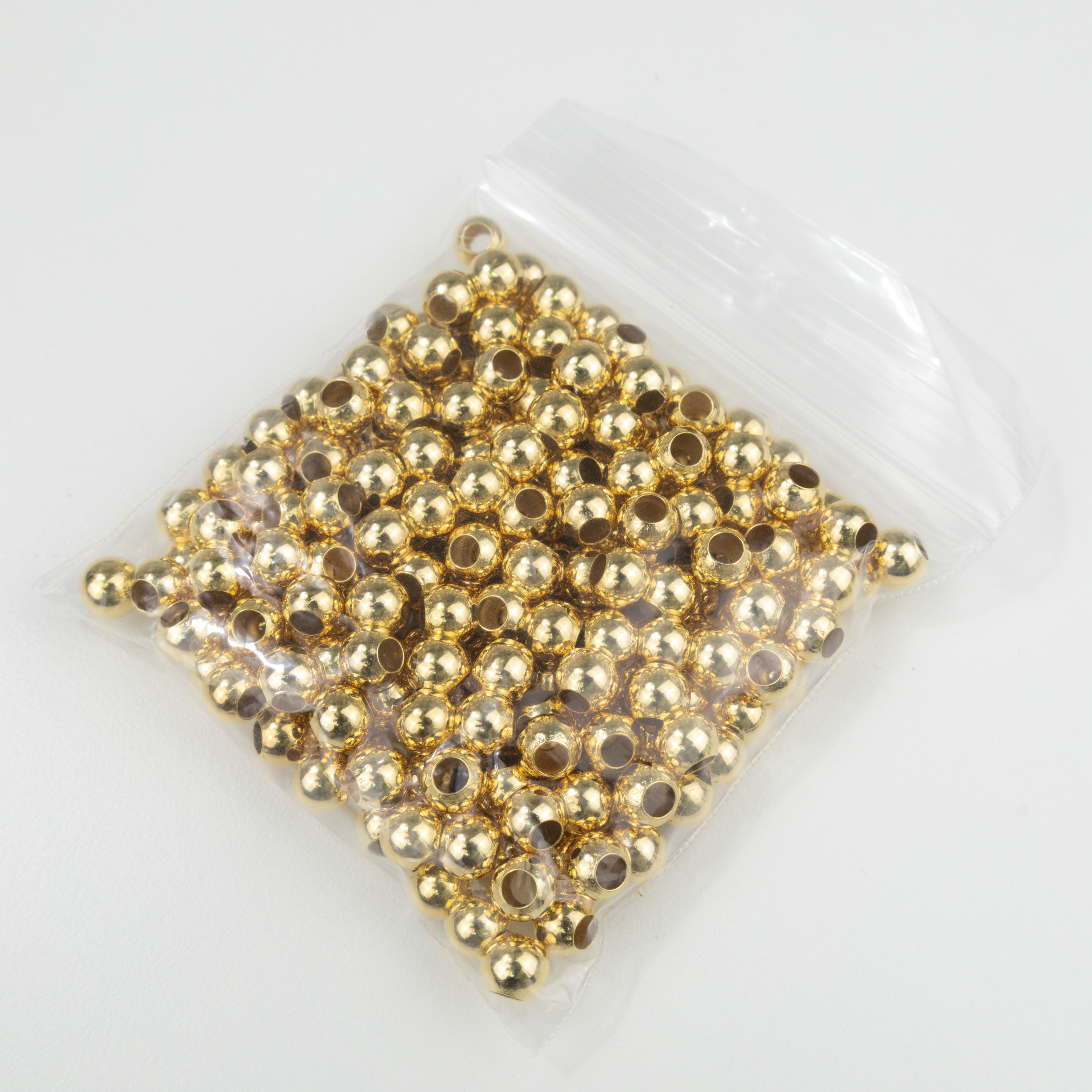 5425 7mm Big Hole Smooth Round Beads