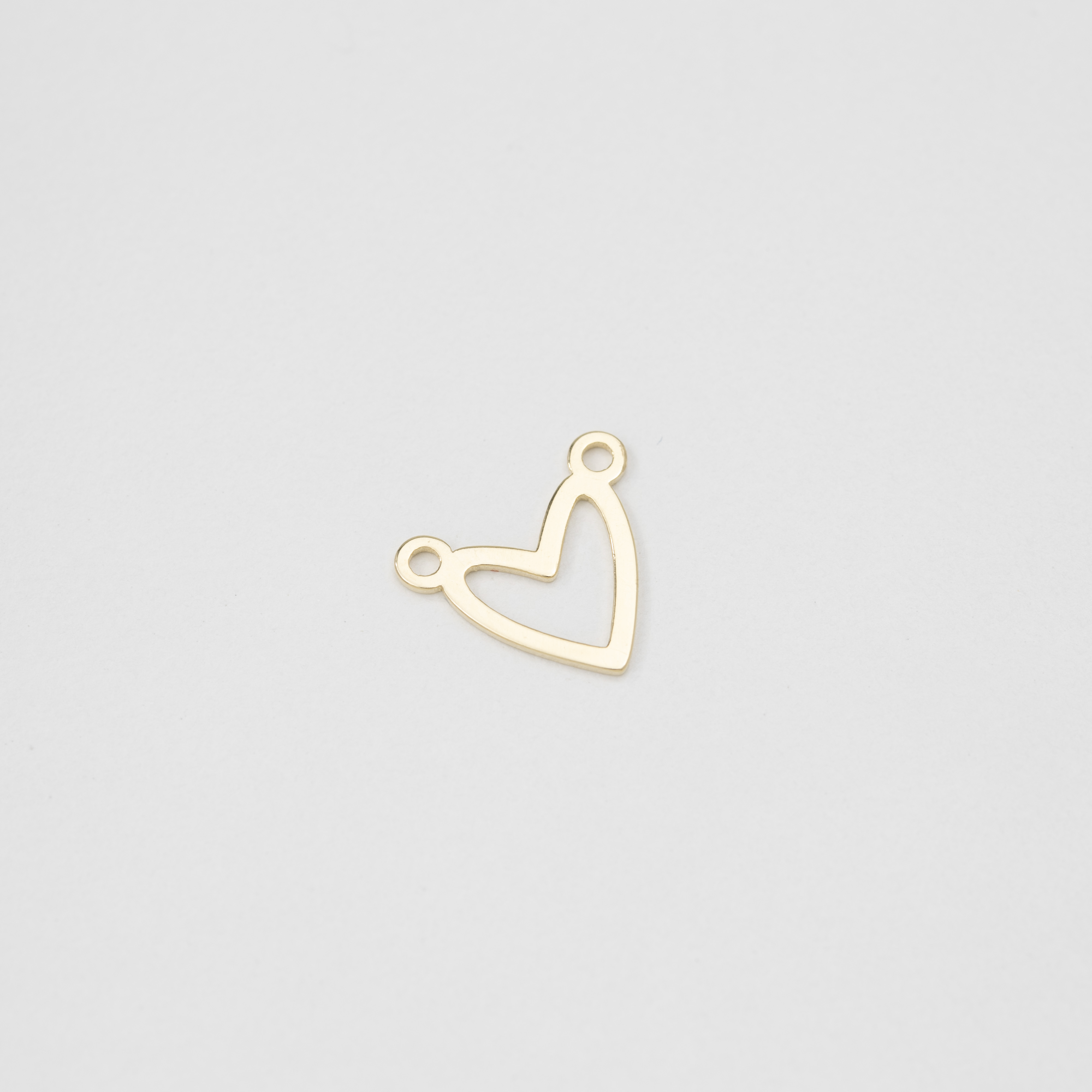 19399 Gold Plated Heart Charm Connect
