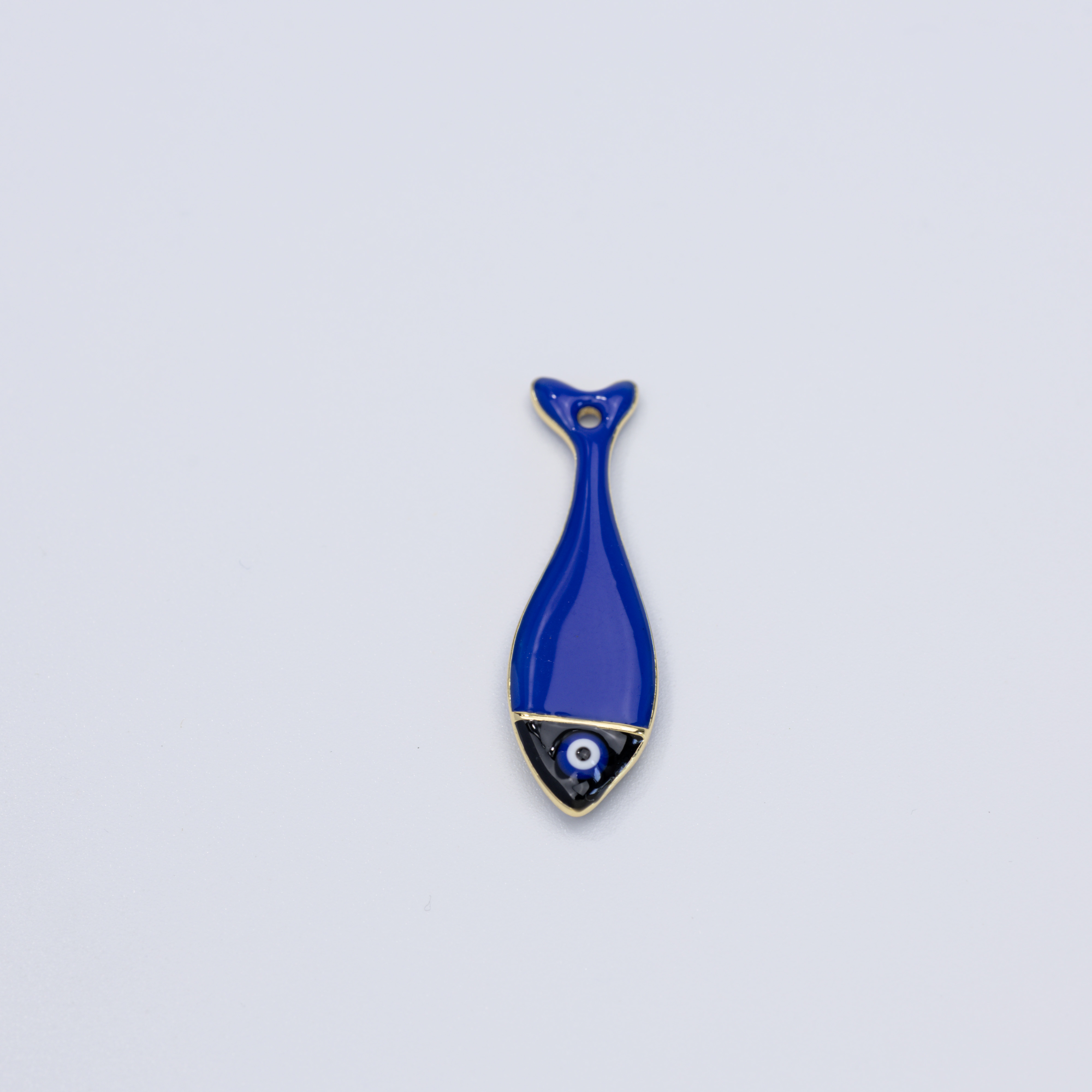 19829 Fish Pendant with Protective Eye Navy