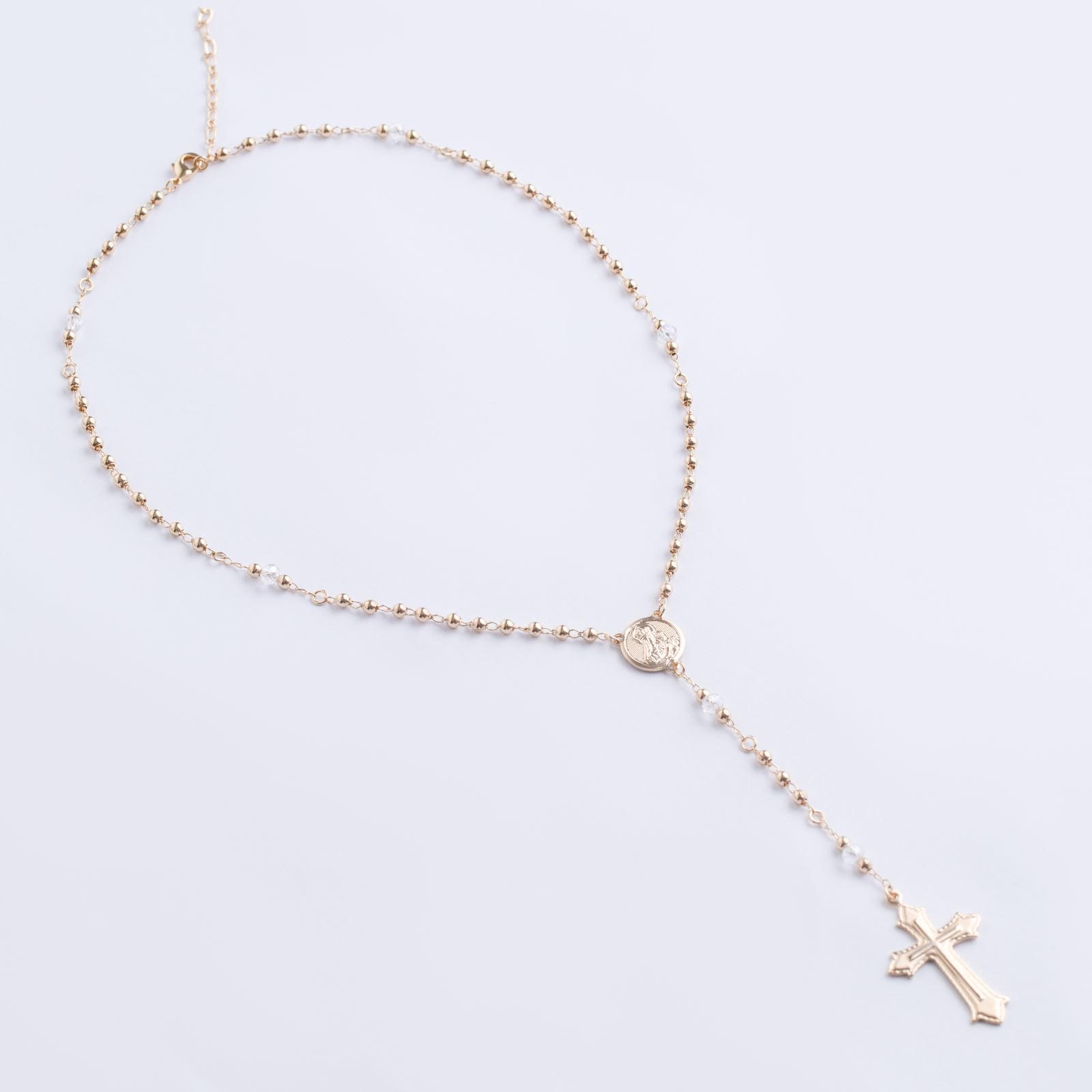 18239 3mm Beads Rosary Carmen with Crystals