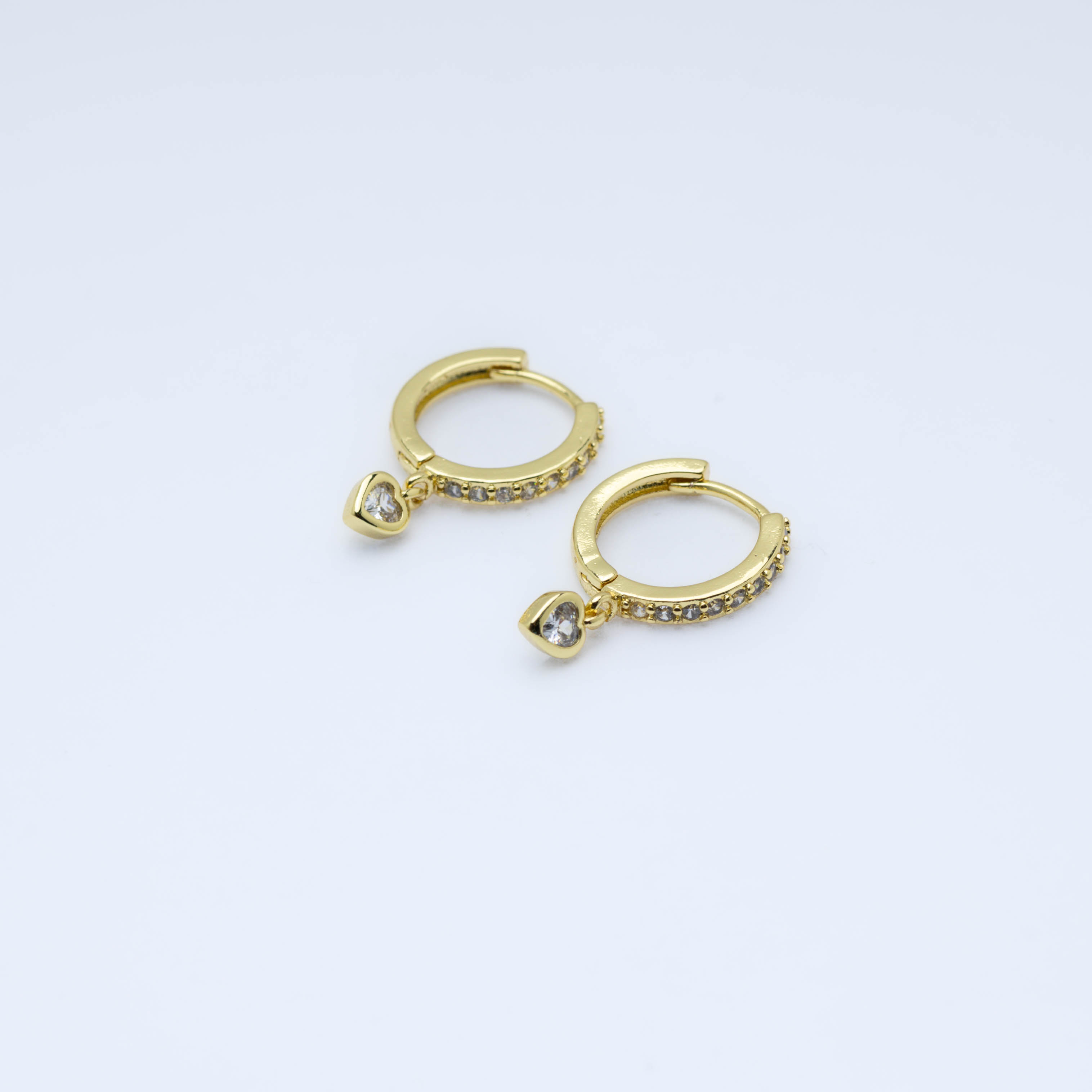 20848 Heart Earrings with Zirconias