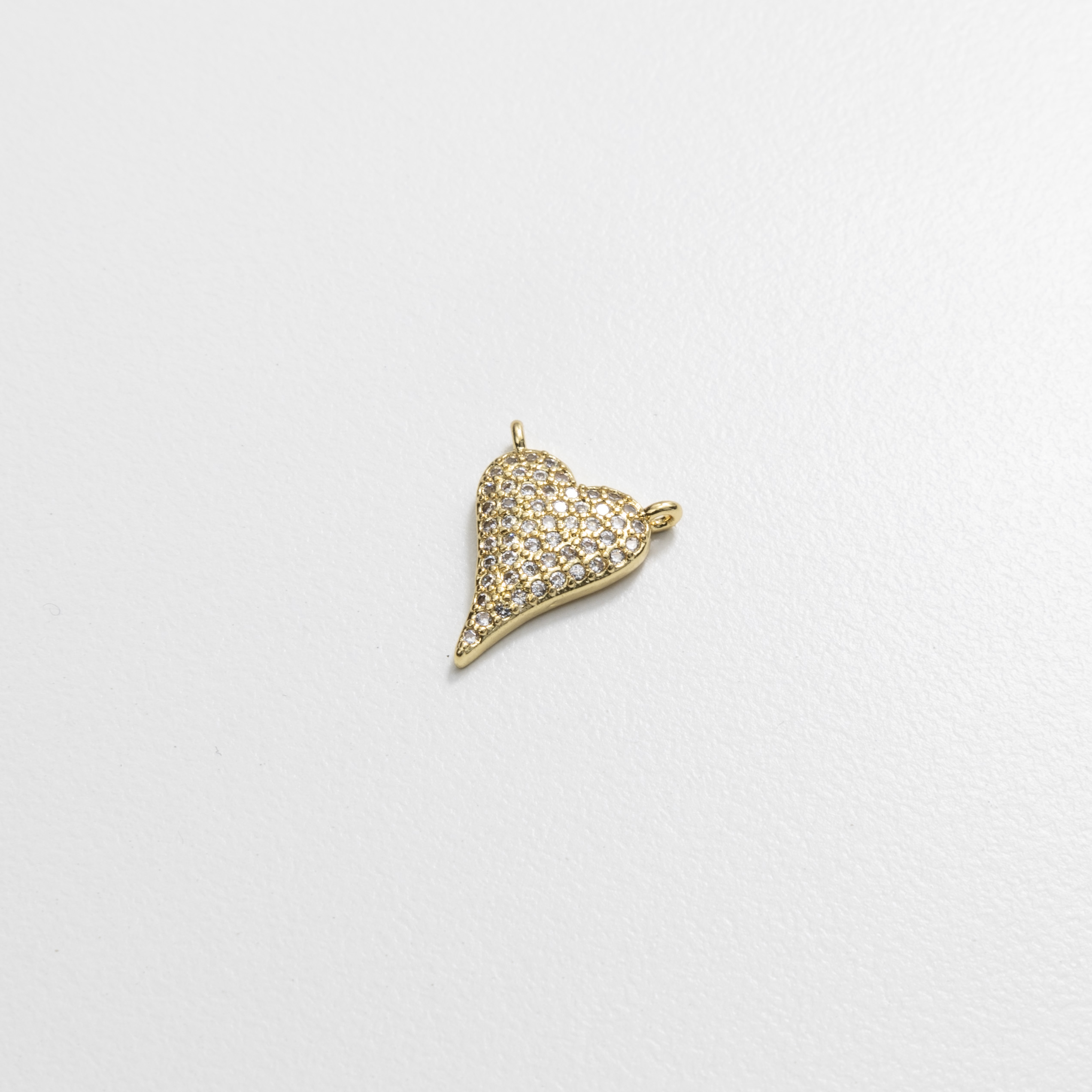 18986 Clear Crystal Heart Pendant Connect