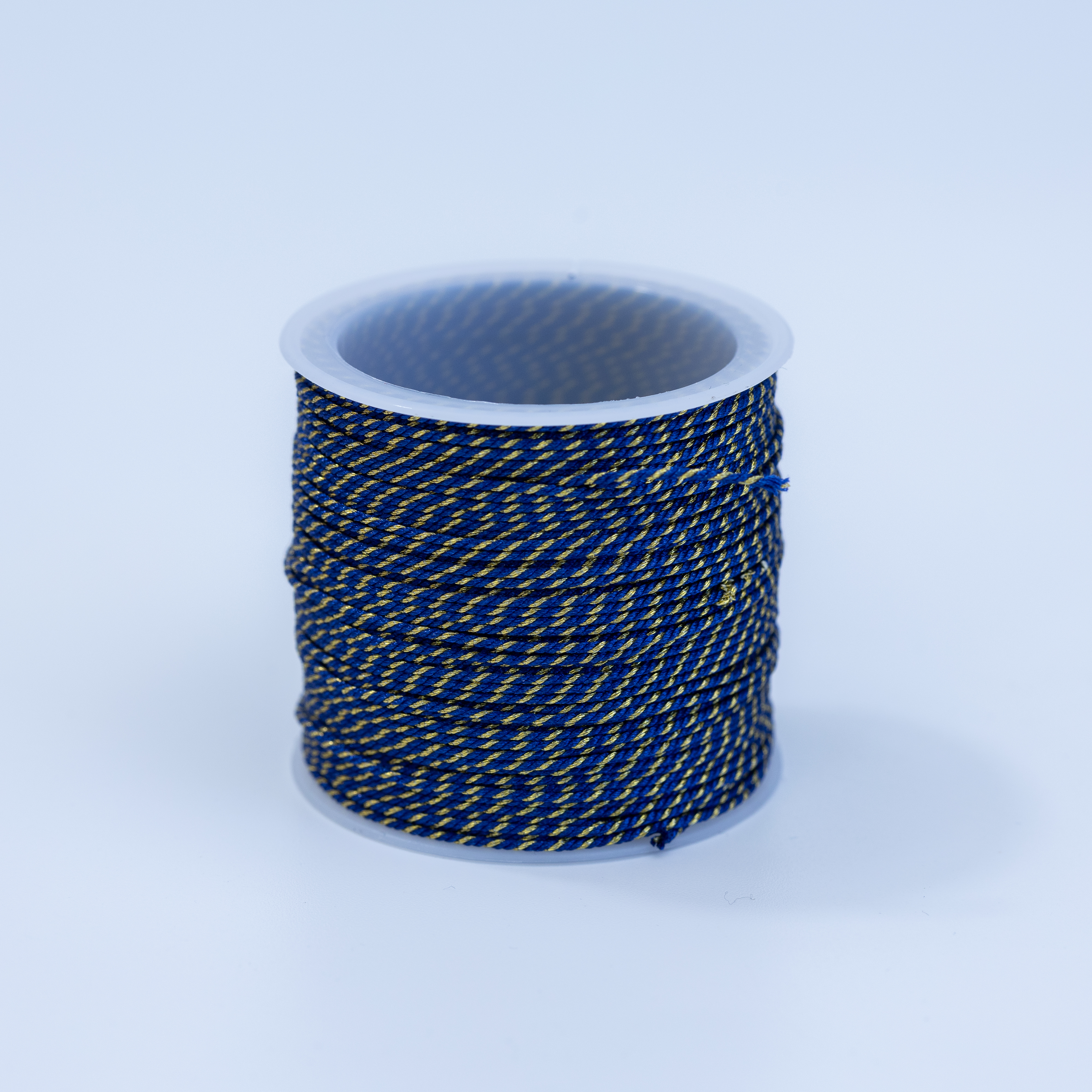 20267 Navy and Gold Twisted Nylon Cord 0.8mm