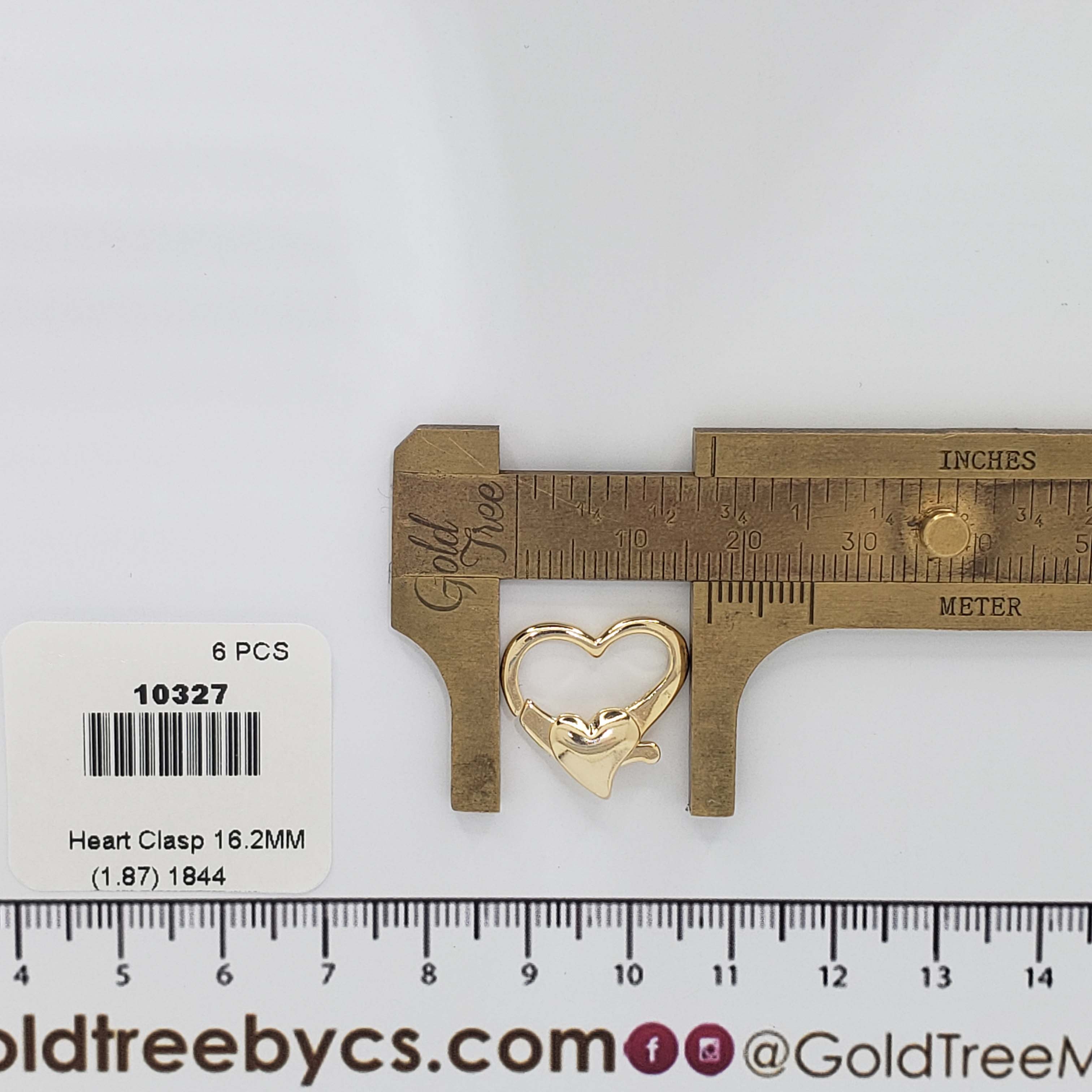 10327 Broche Corazón Dorado