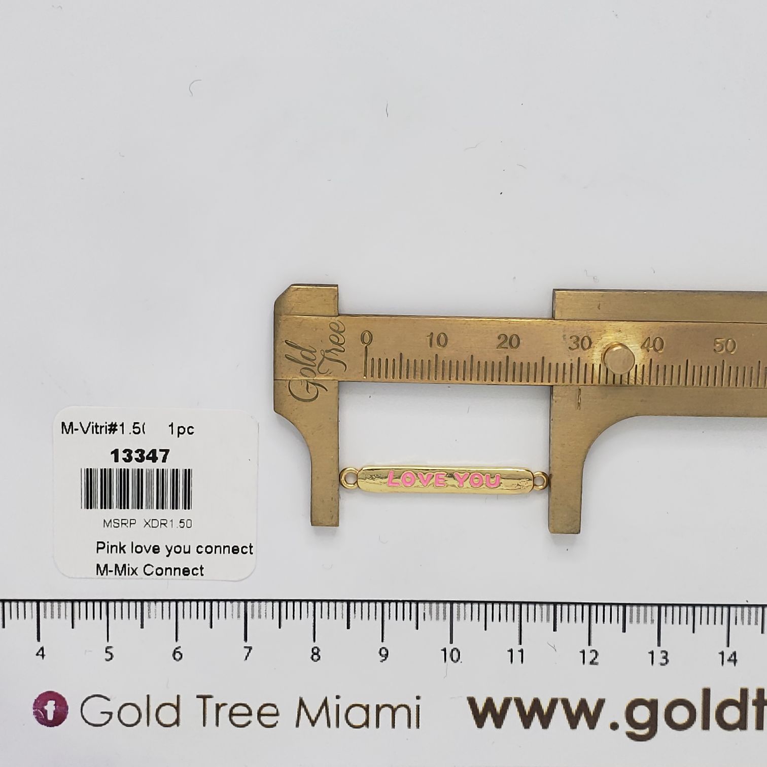 13347 Pink 'Love You' Connector